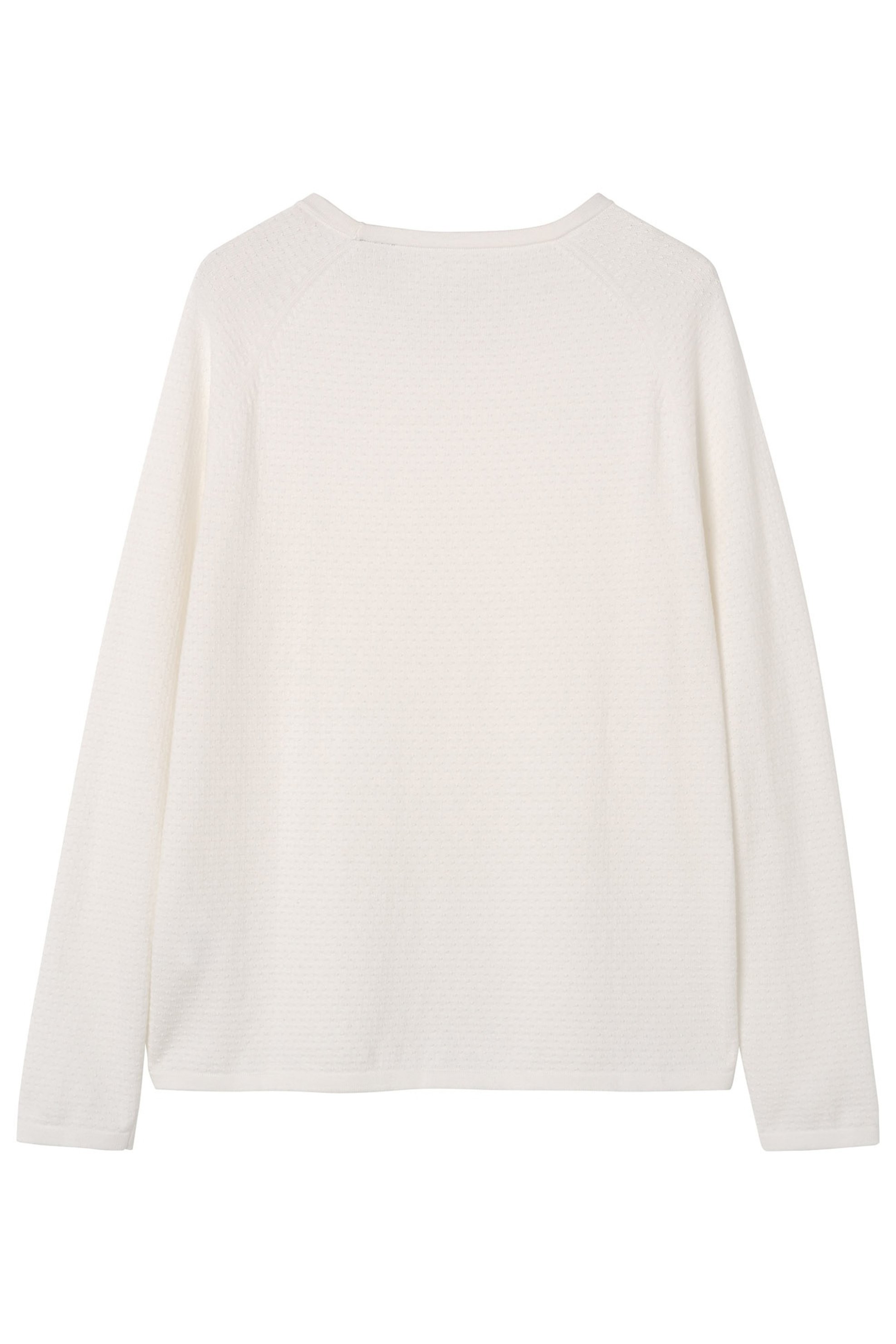 GANT Gant γυναικείο φούτερ μονόχρωμο Relaxed cashmere mix sweater - 4801075 Λευκό - 3