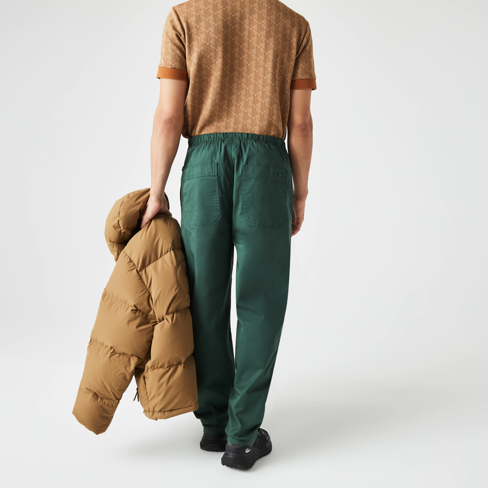 Lacoste Ανδρικό Chino Παντελόνι Μονόχρωμο - Hh0057 Κυπαρισσί