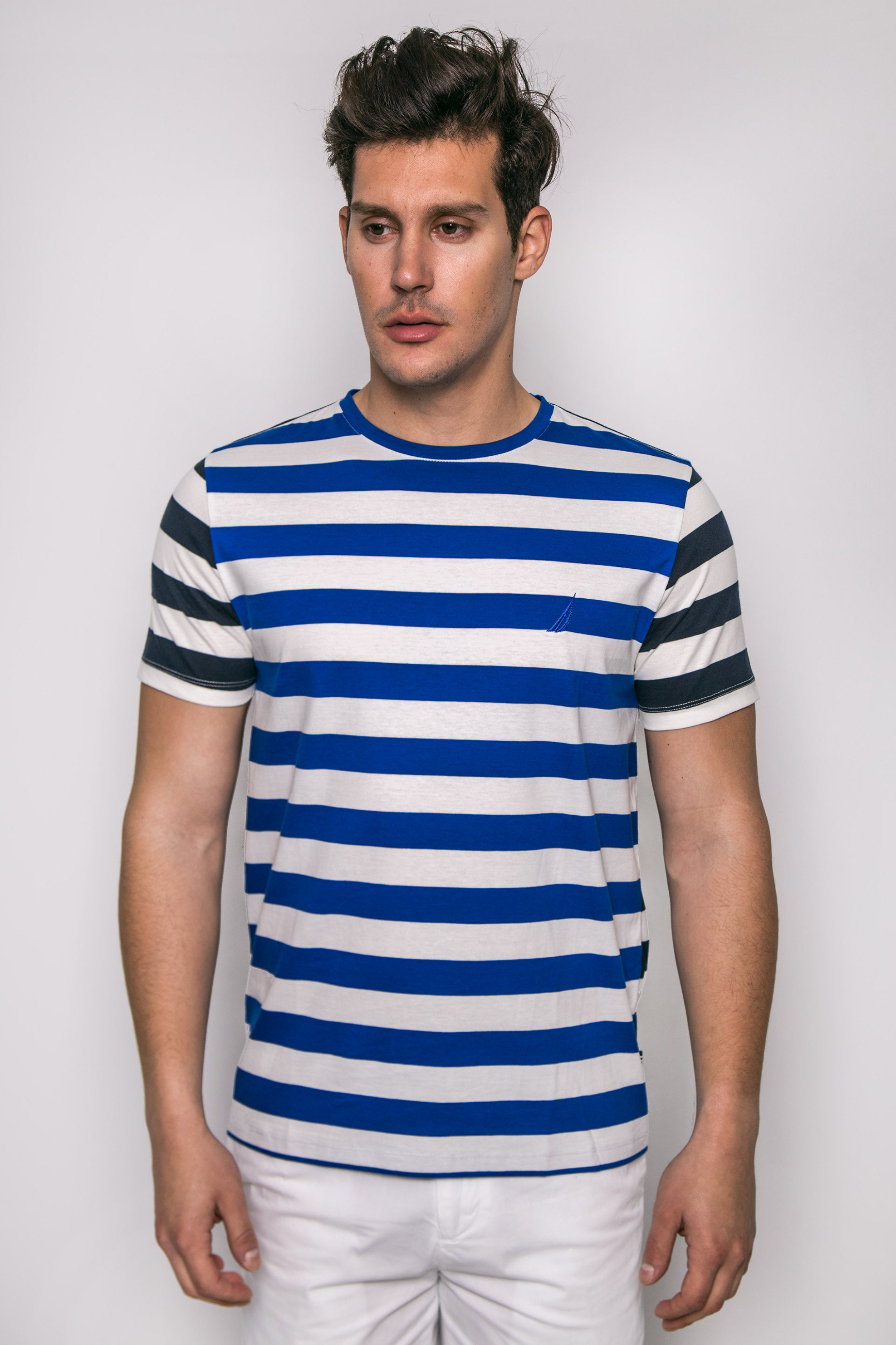 Άνδρας > ΡΟΥΧΑ > Μπλούζες > T-Shirts Ανδρικό T-shirt, Nautica - K71102 Μπλε Ηλεκτρίκ