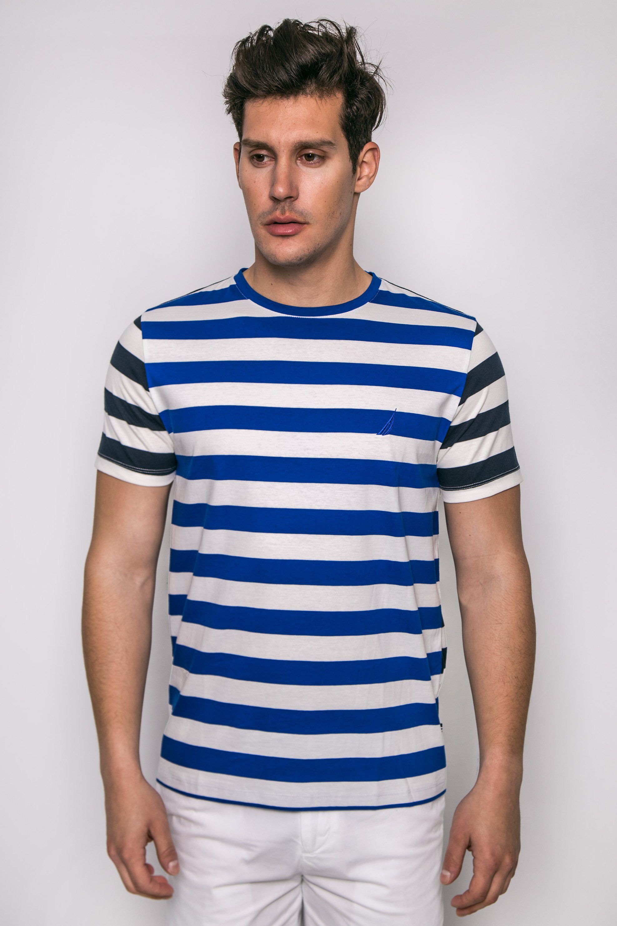 Ανδρικό T-shirt, Nautica - K71102 Μπλε Ηλεκτρίκ