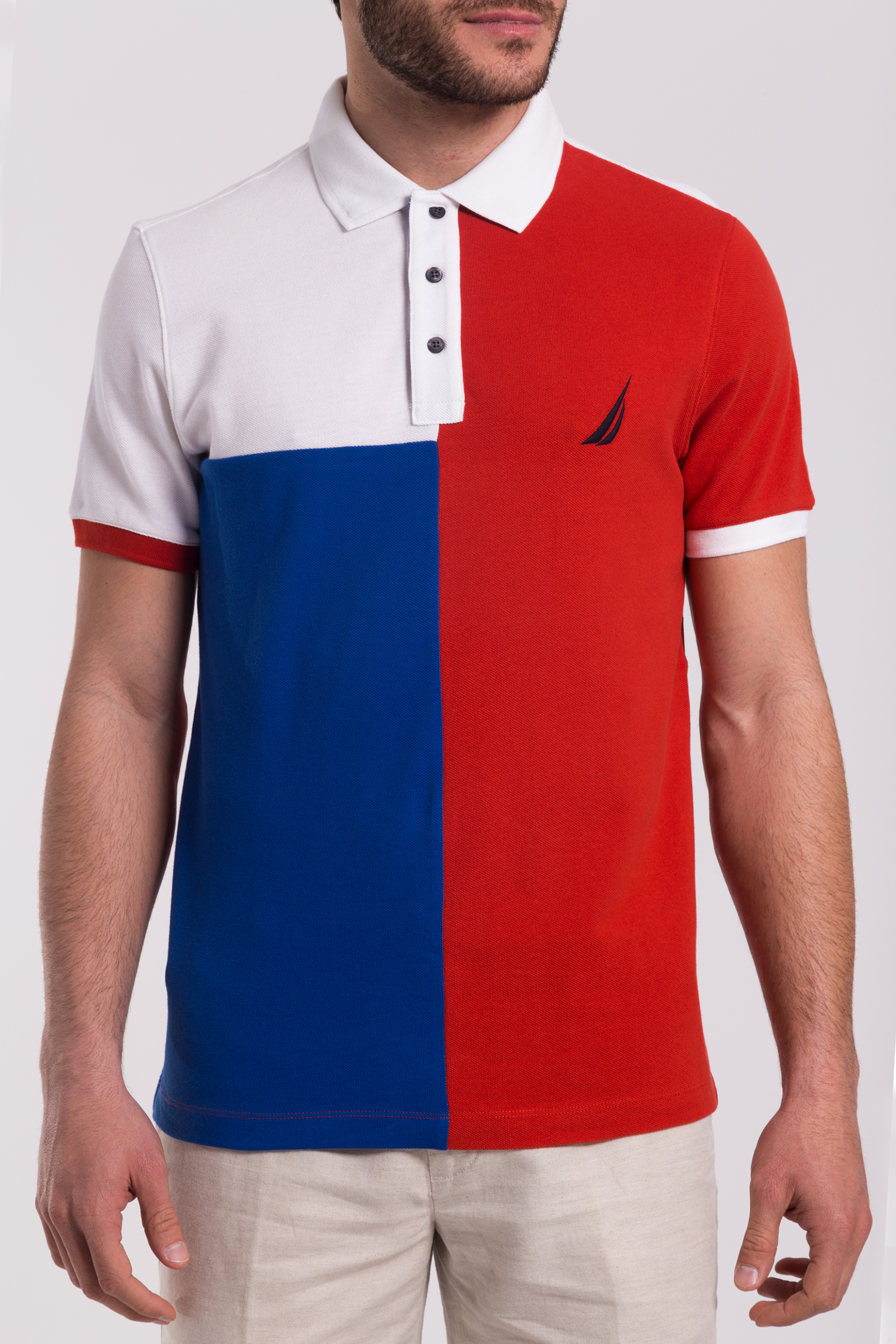 Ανδρική μπλούζα polo Nautica - K81917 Κόκκινο