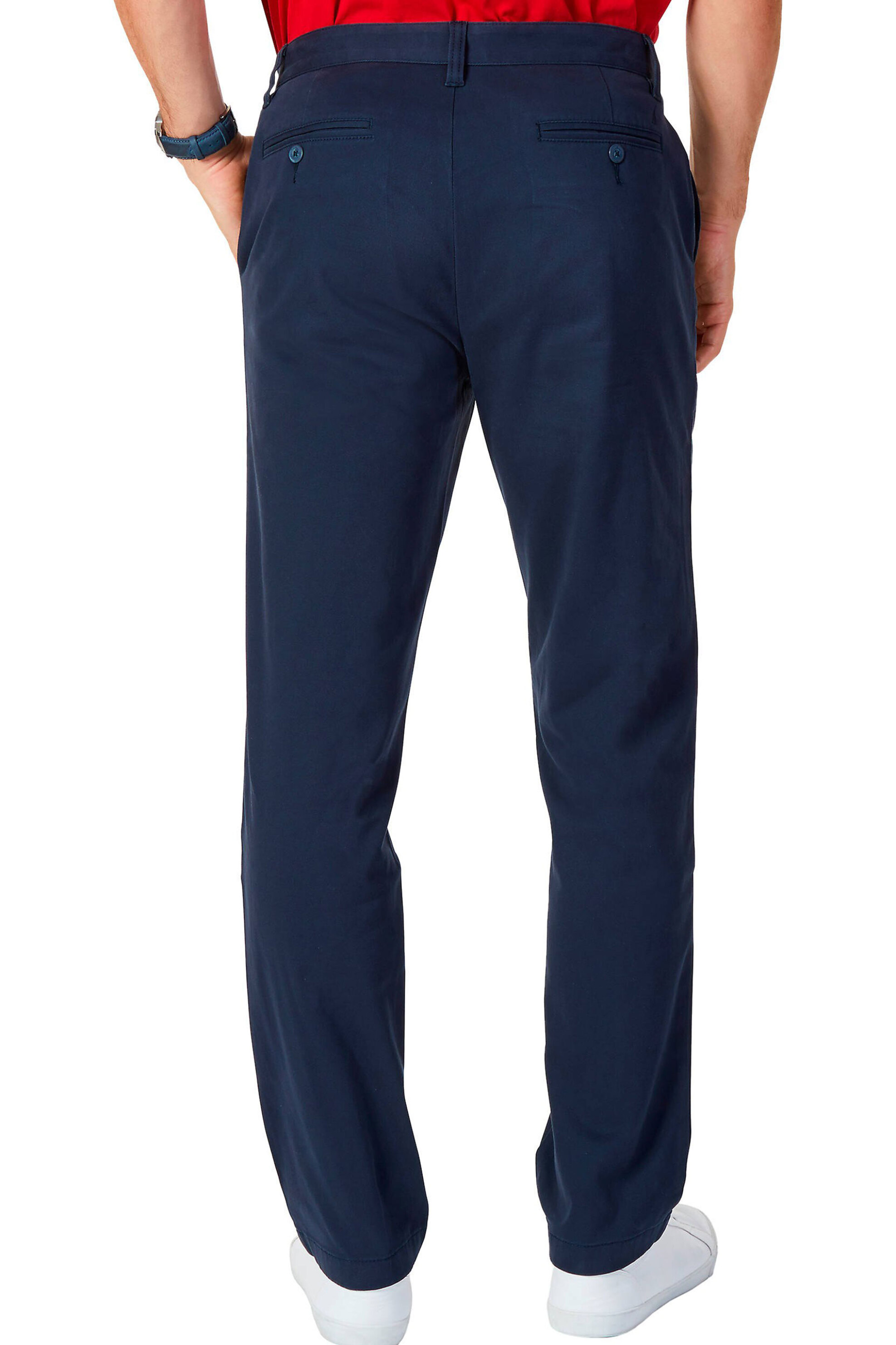 Nautica Ανδρικό Chino Παντελόνι Μονόχρωμο - P81106 Μπλε Σκούρο