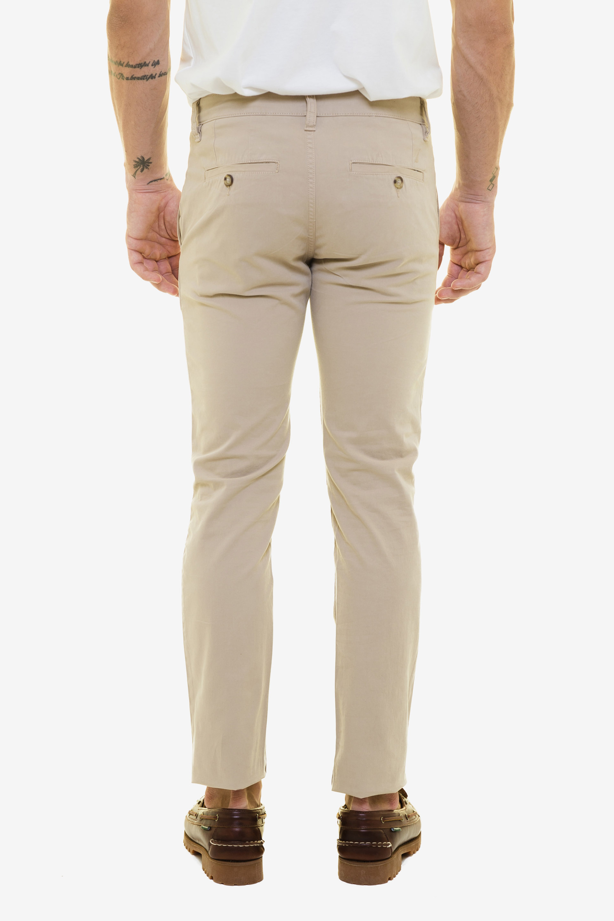 Nautica Ανδρικό Chino Παντελόνι Μονόχρωμο - P94011H Μπεζ