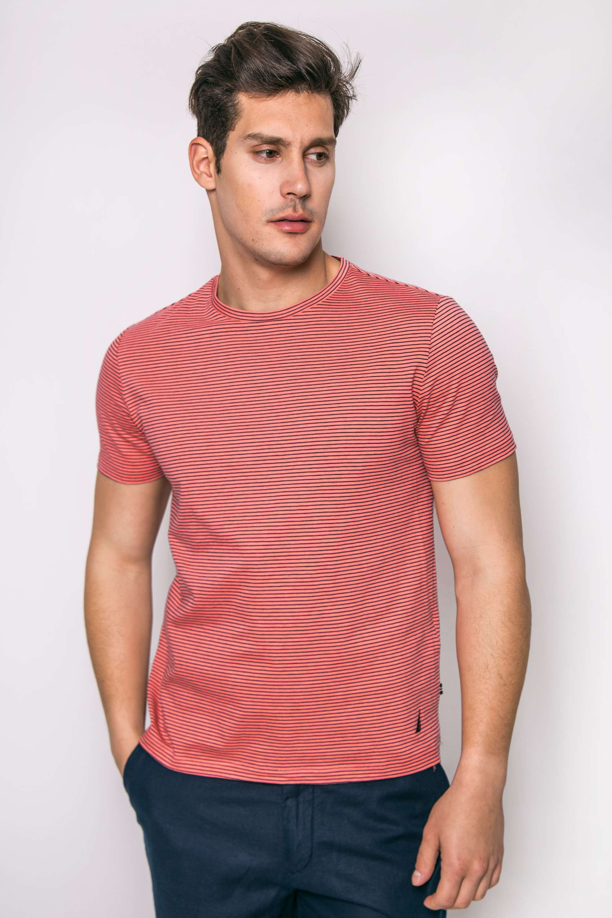 Άνδρας > ΡΟΥΧΑ > Μπλούζες > T-Shirts Ανδρικό T-shirt, Nautica - V71601 Κοραλί