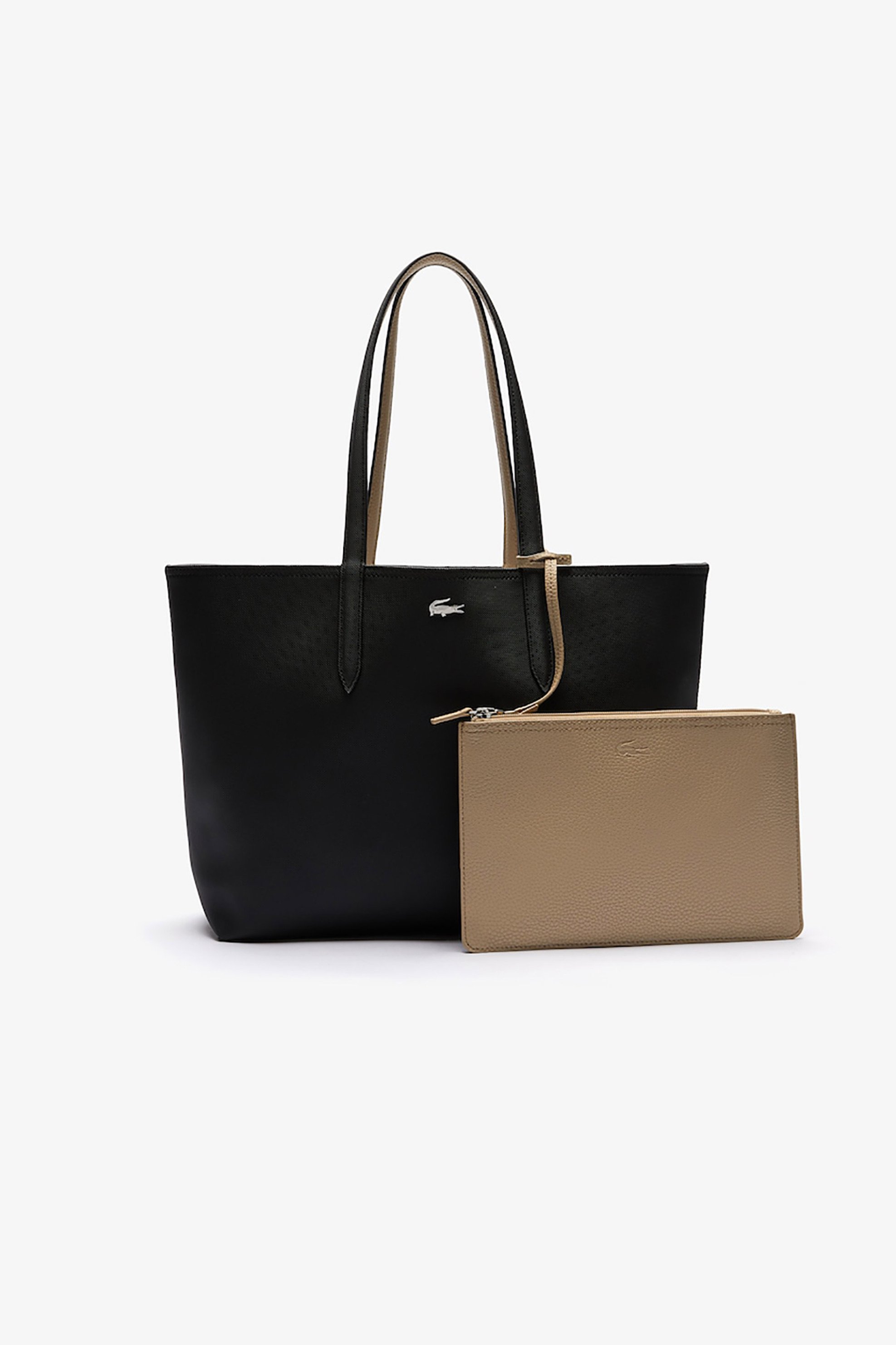 LACOSTE Lacoste γυναικεία τσάντα ώμου "Anna Reversible Bicolor" - NF2142AA Μαύρο