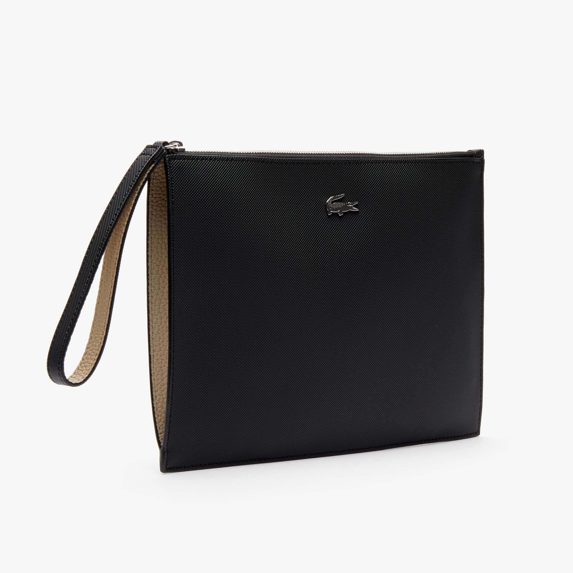 Lacoste γυναικείος φάκελος "Anna Coated Piqué" - NF2791AA Μαύρο φωτογραφία