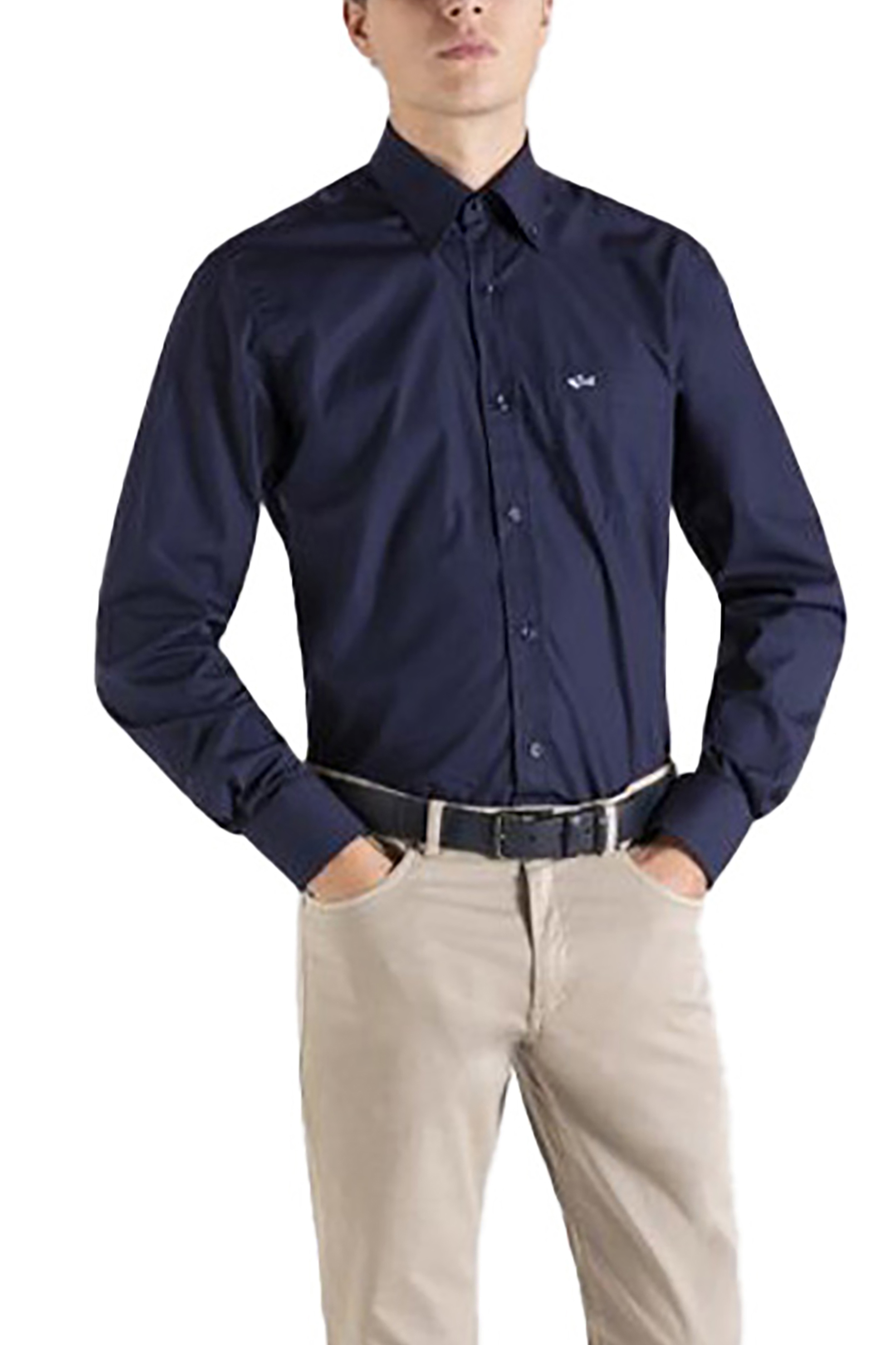 Ανδρική Μόδα > Ανδρικά Ρούχα > Ανδρικά Πουκάμισα > Ανδρικά Πουκάμισα Casual Paul&Shark ανδρικό πουκάμισο μονόχρωμο με απλικέ τσέπη - C0P3001 Μπλε Σκούρο