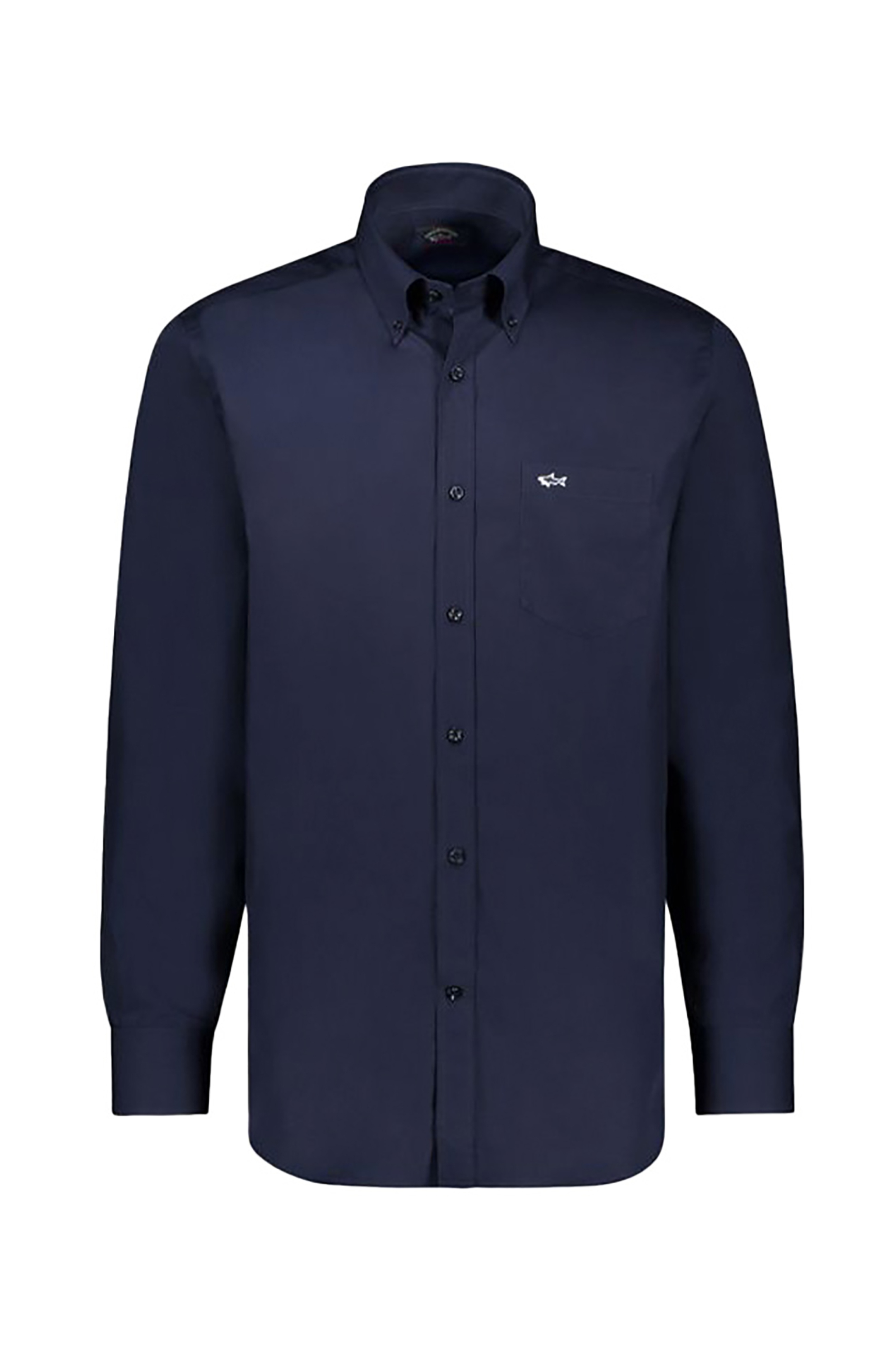 Paul&Shark ανδρικό πουκάμισο μονόχρωμο με απλικέ τσέπη - C0P3001 Μπλε Σκούρο φωτογραφία