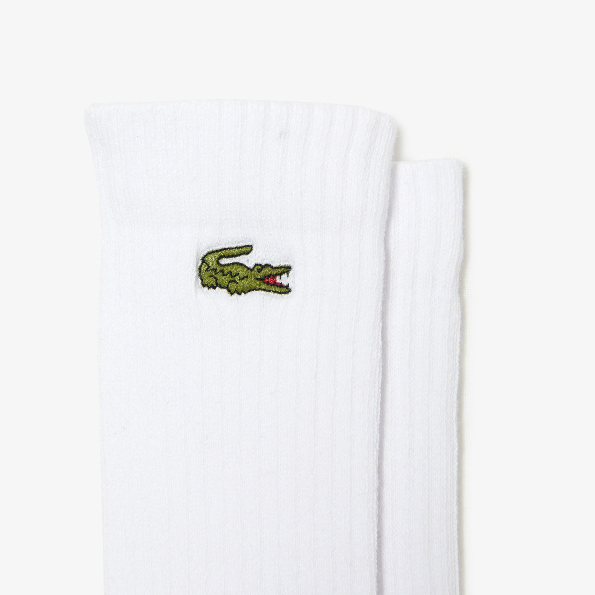 Lacoste unisex κάλτσες με κεντημένο λογότυπο ribbed (3 τεμάχια) - RA4182 Λευκό φωτογραφία