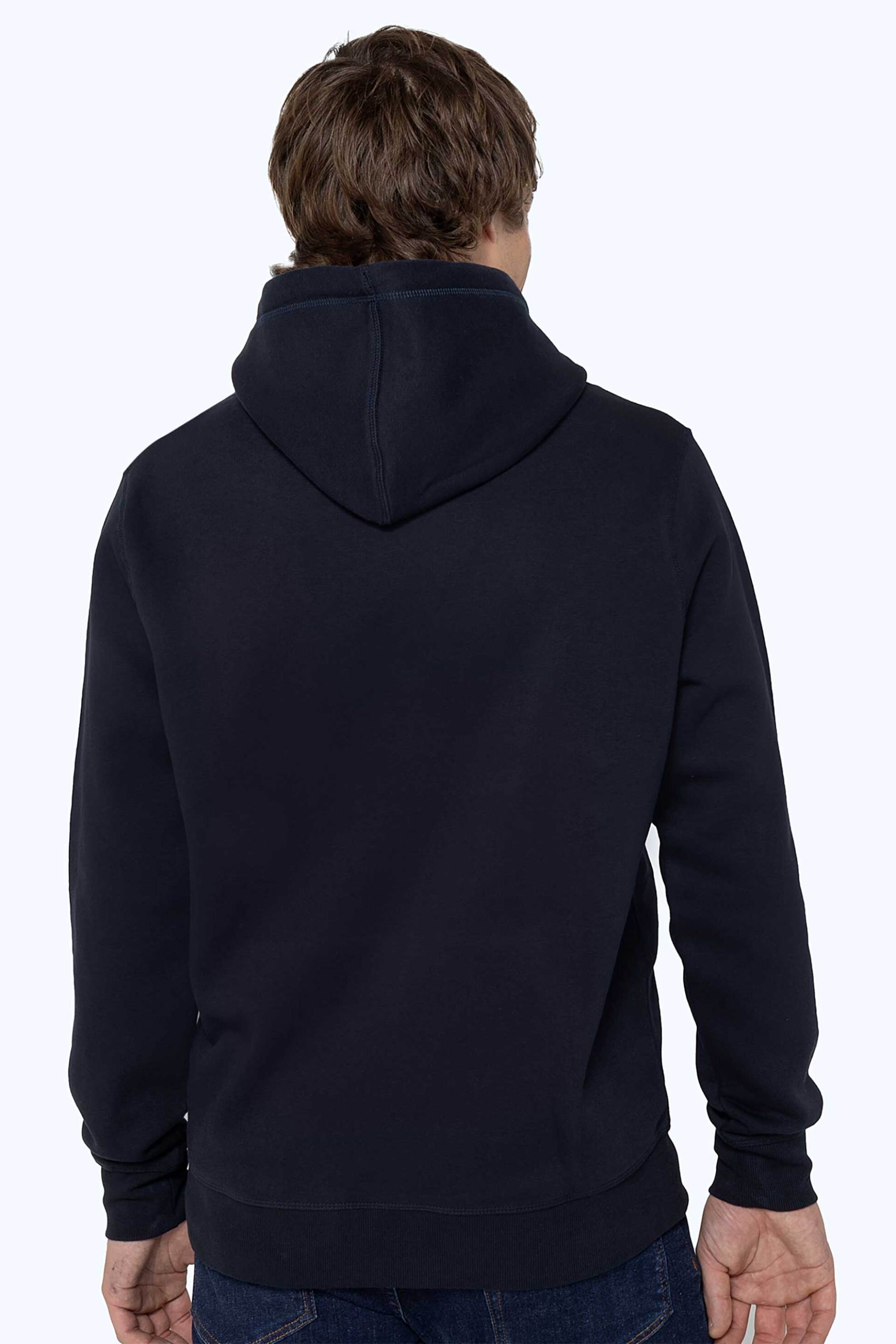 The Bostonians ανδρική μπλούζα φούτερ με κουκούλα και logo graphic print Regular Fit - RO1001 Μπλε Σκούρο φωτογραφία