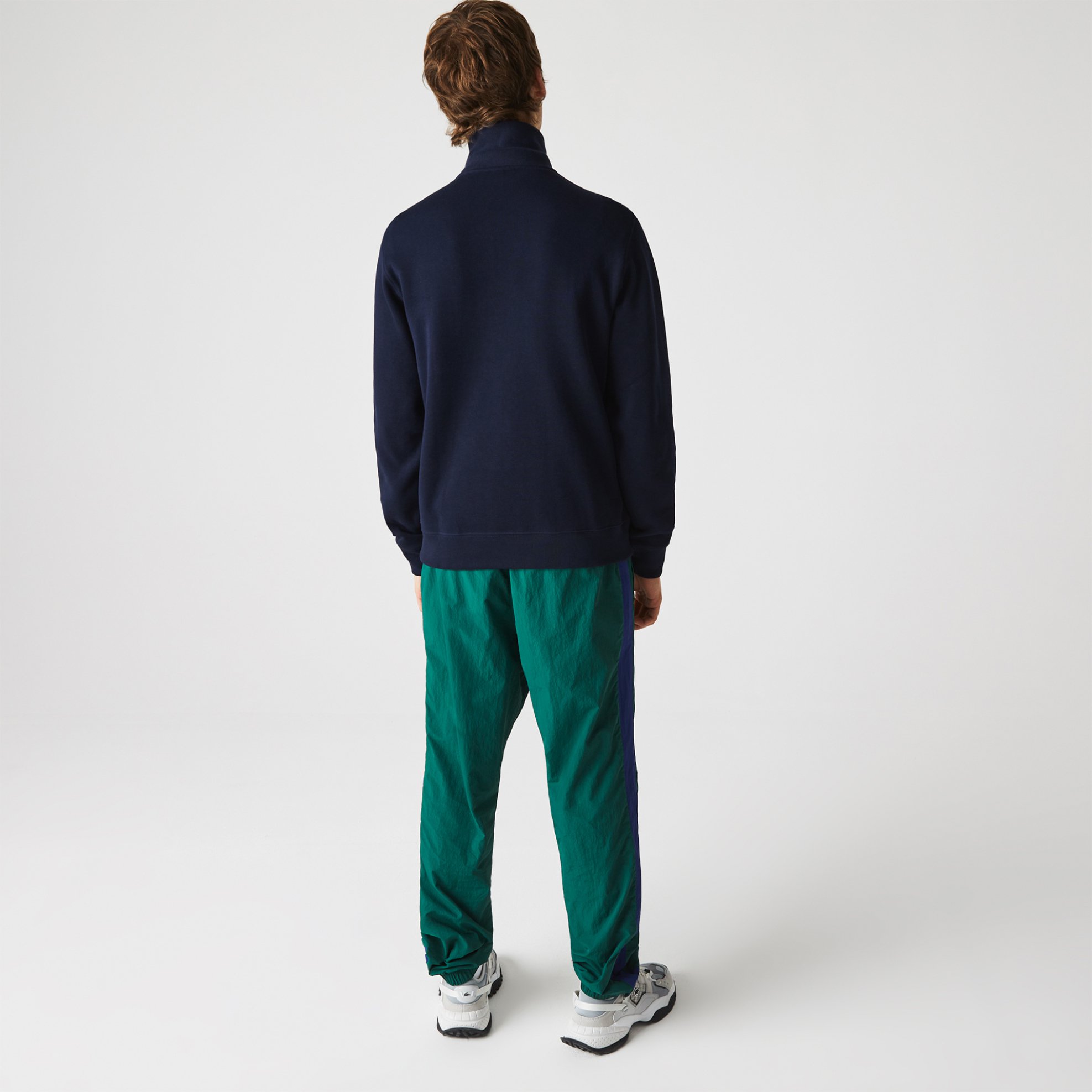 Lacoste Ανδρική Μπλούζα Φούτερ με Κεντημένο Λογότυπο - Sh1927 Μπλε Σκούρο