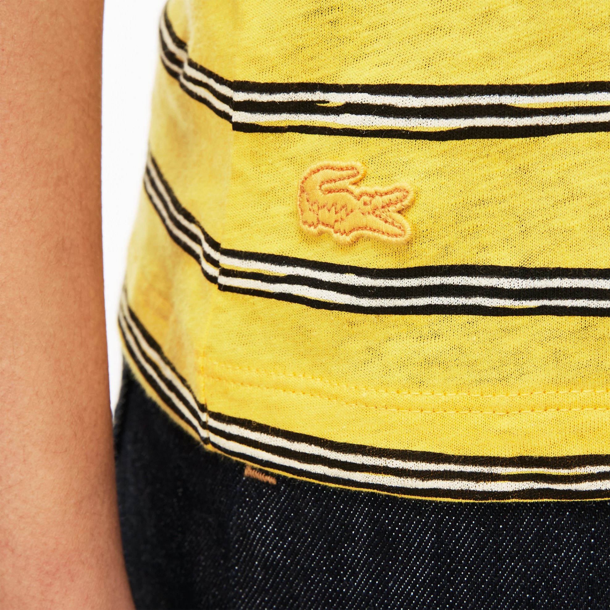LACOSTE Γυναικείο τοπ αμάνικο με ρίγες Spring Bloom S/S 2018 Collection Lacoste - TF3744 Κίτρινο - 3