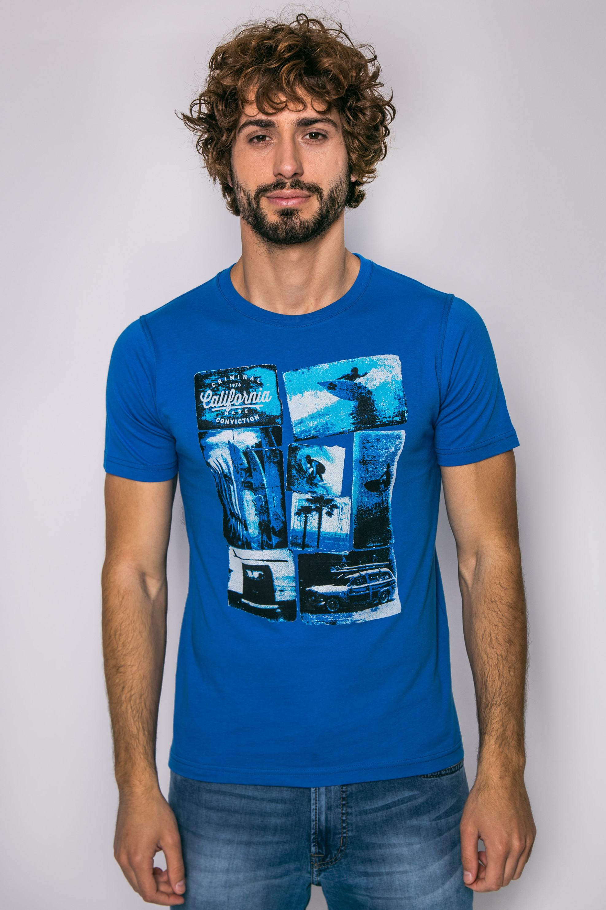 Άνδρας > ΡΟΥΧΑ > Μπλούζες > T-Shirts Ανδρικό T-shirt, The Bostonians - TS1215 Γαλάζιο