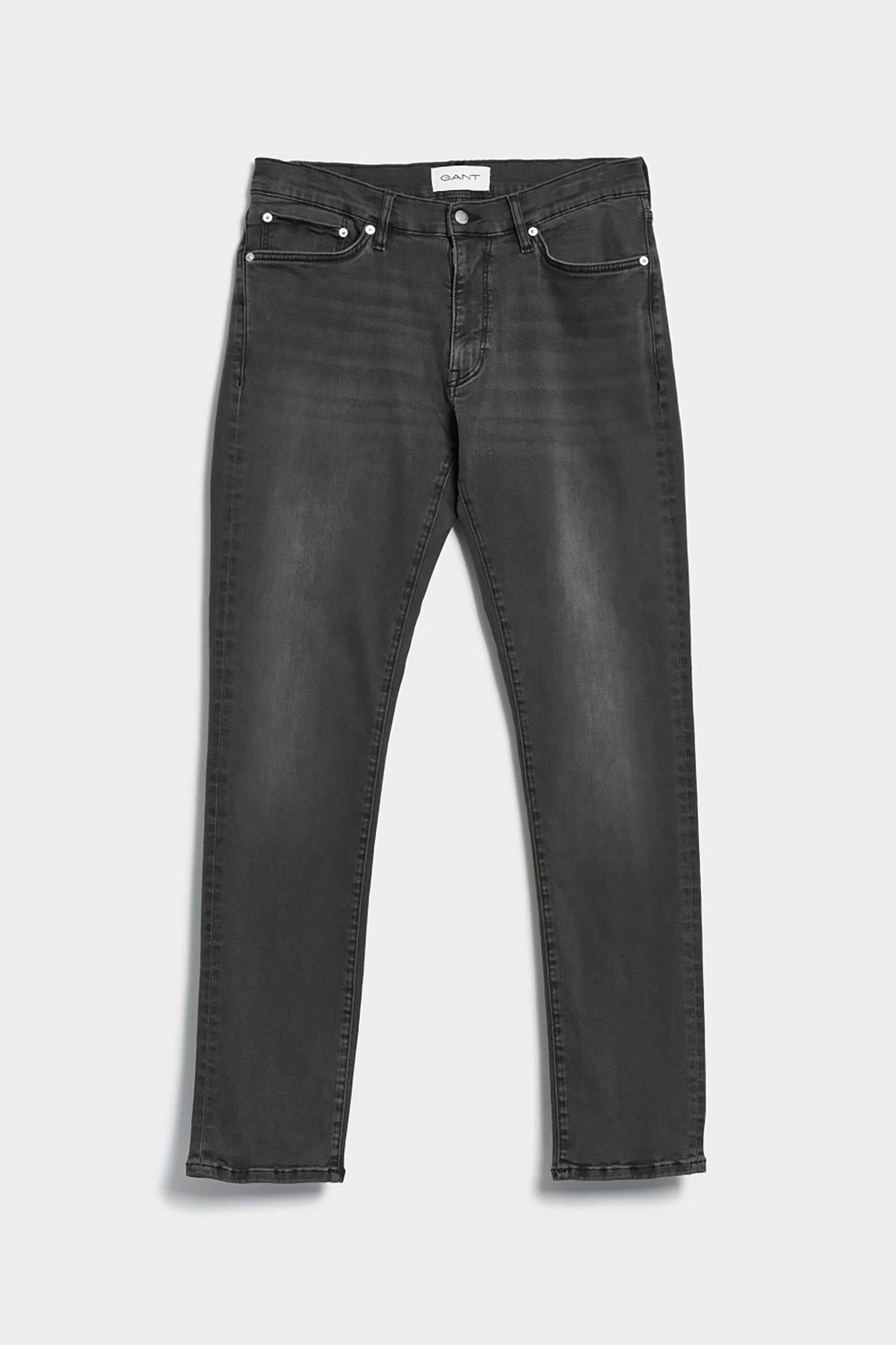 Gant ανδρικό τζιν παντελόνι πεντάτσεπο Extra Slim (34L) - 1000280 Μαύρο φωτογραφία