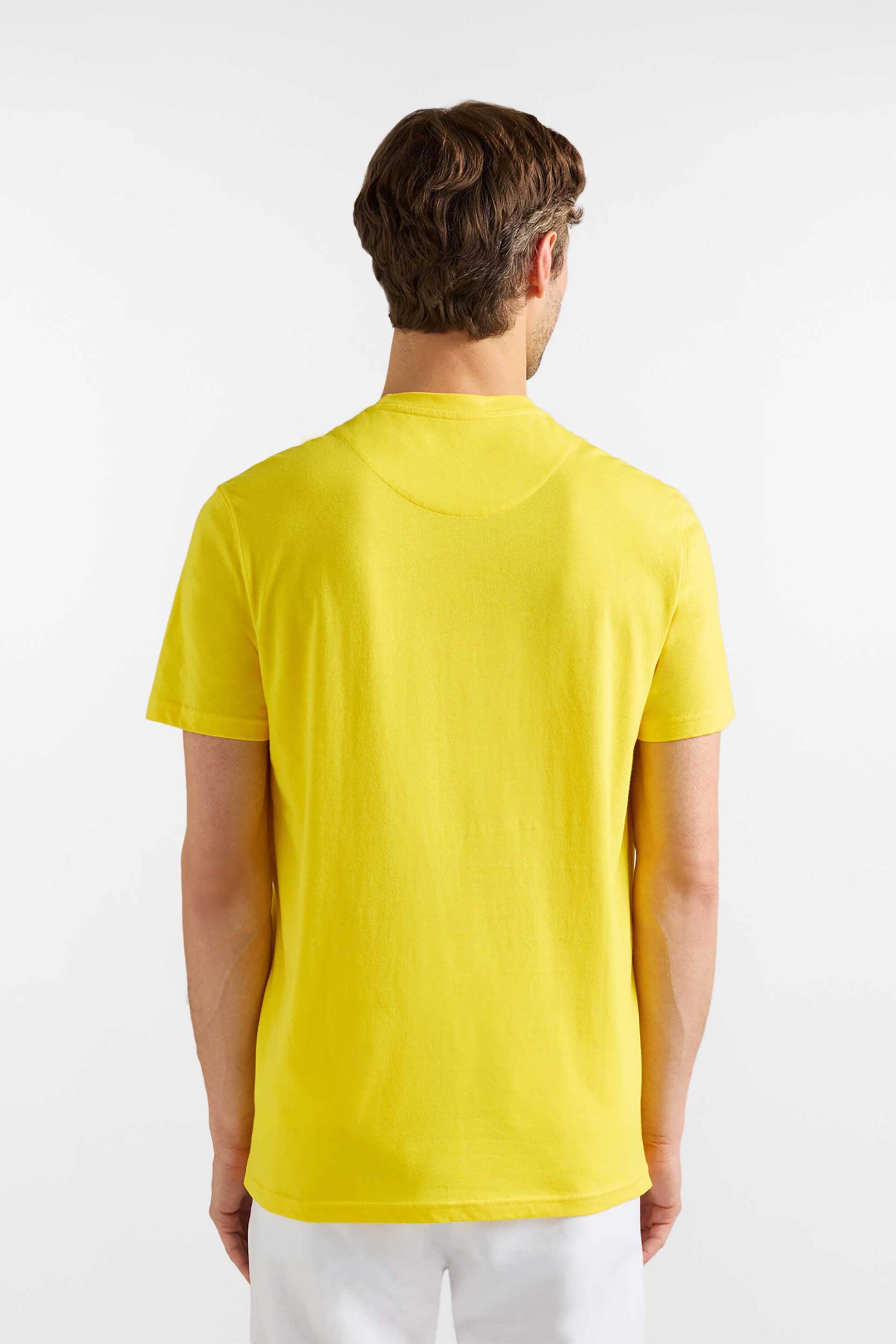 Harmont Blaine Ανδρικό T-Shirt με Κεντημένο Λογότυπο Regular Fit - Irq403021055R Κίτρινο