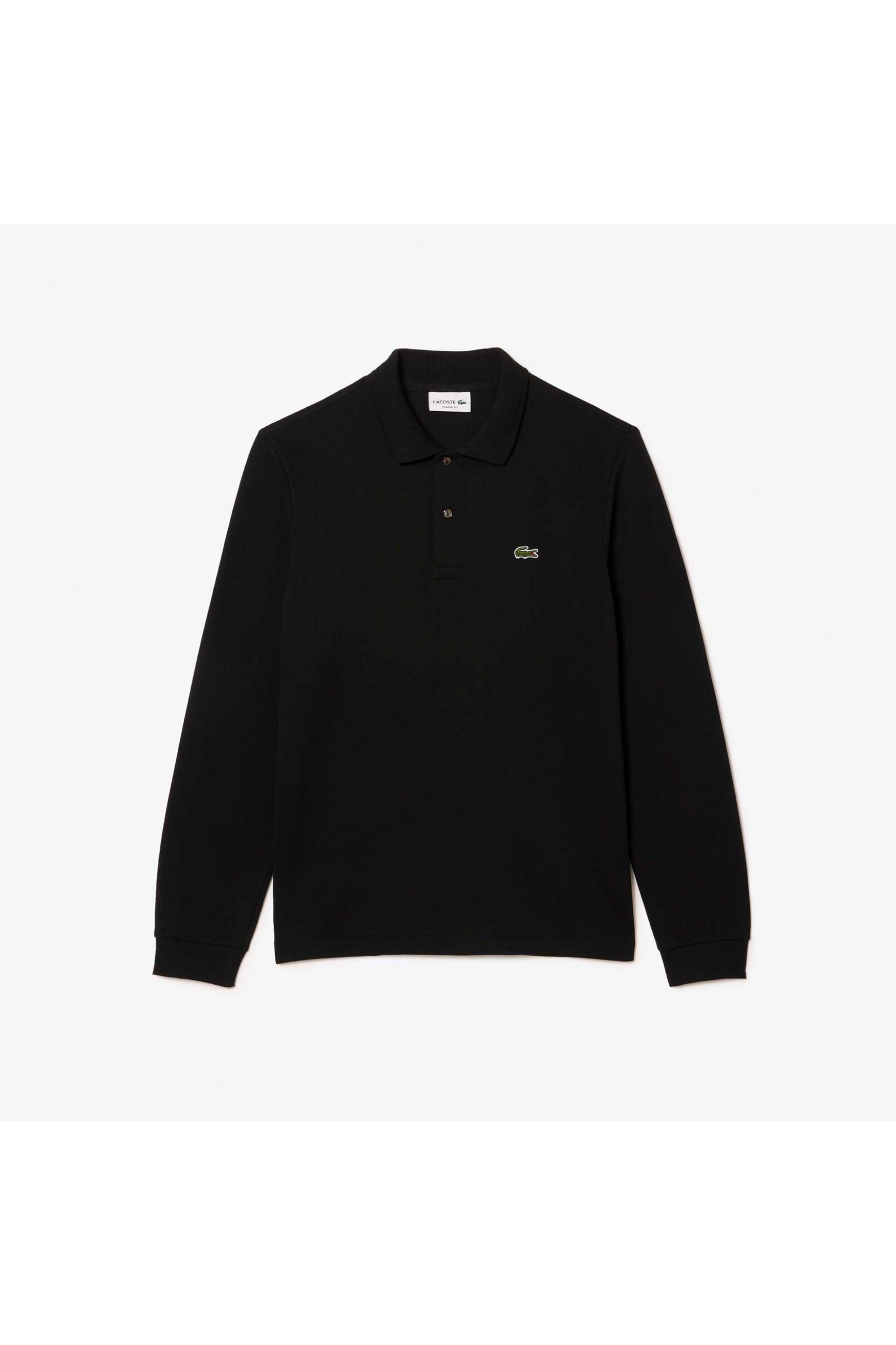 Lacoste Ανδρική Μπλούζα Πόλο Πικέ με Κεντημένο Λογότυπο Classic Fit - L1312 Μαύρο