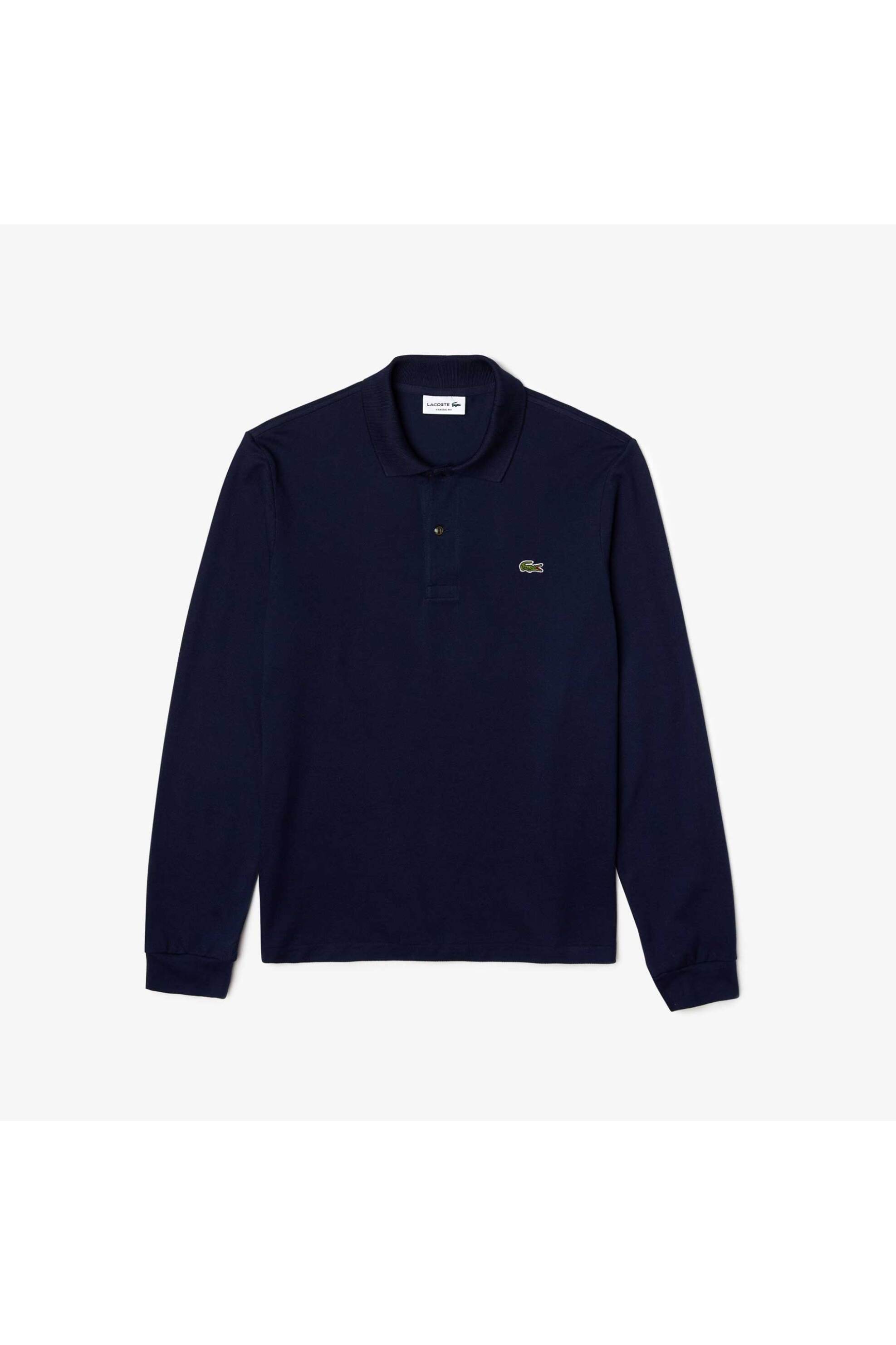 Lacoste Ανδρική Μπλούζα Πόλο Πικέ με Κεντημένο Λογότυπο Classic Fit - L1312 Μπλε Σκούρο