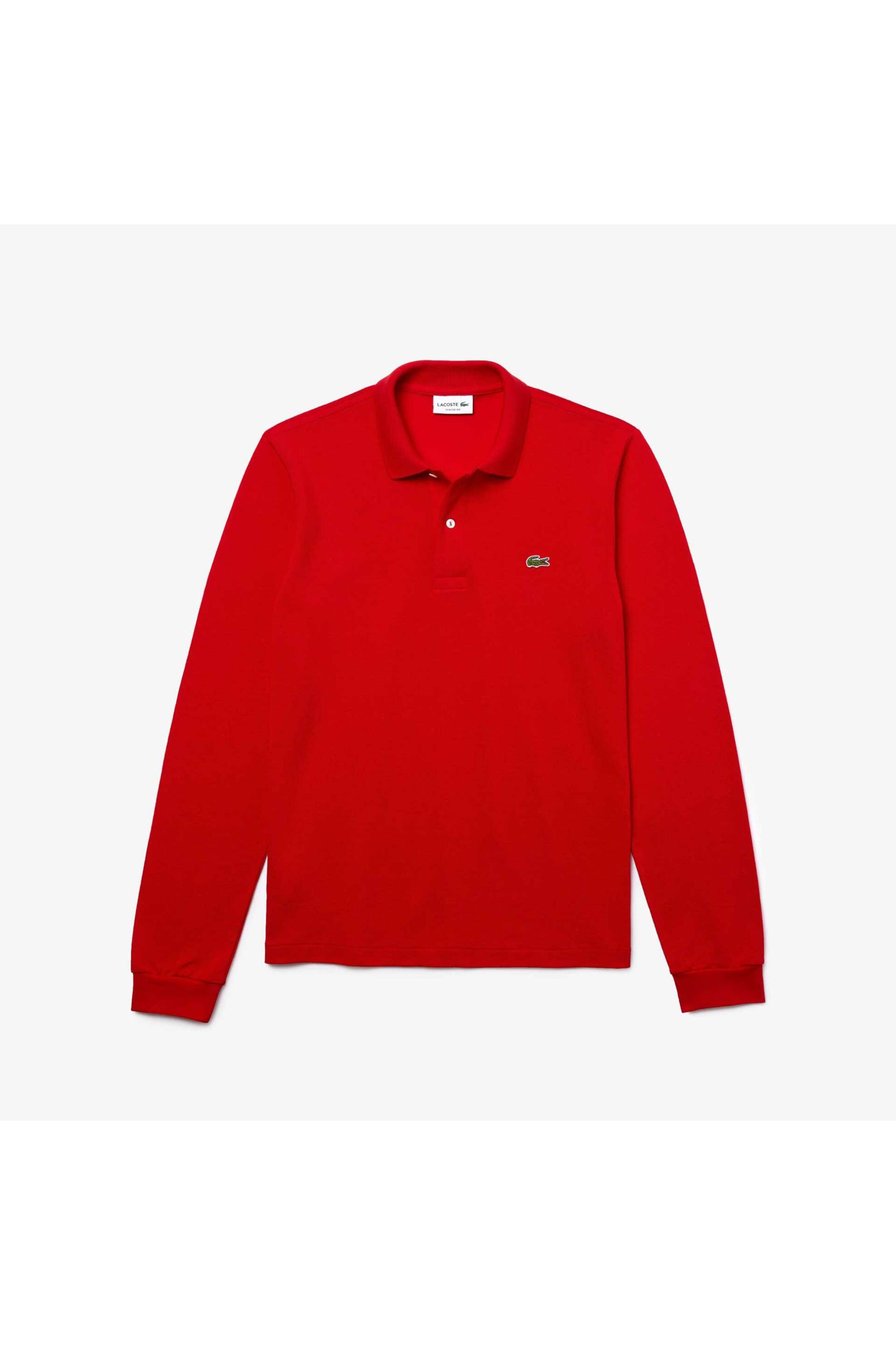 Lacoste Ανδρική Μπλούζα Πόλο Πικέ με Κεντημένο Λογότυπο Classic Fit - L1312 Κόκκινο