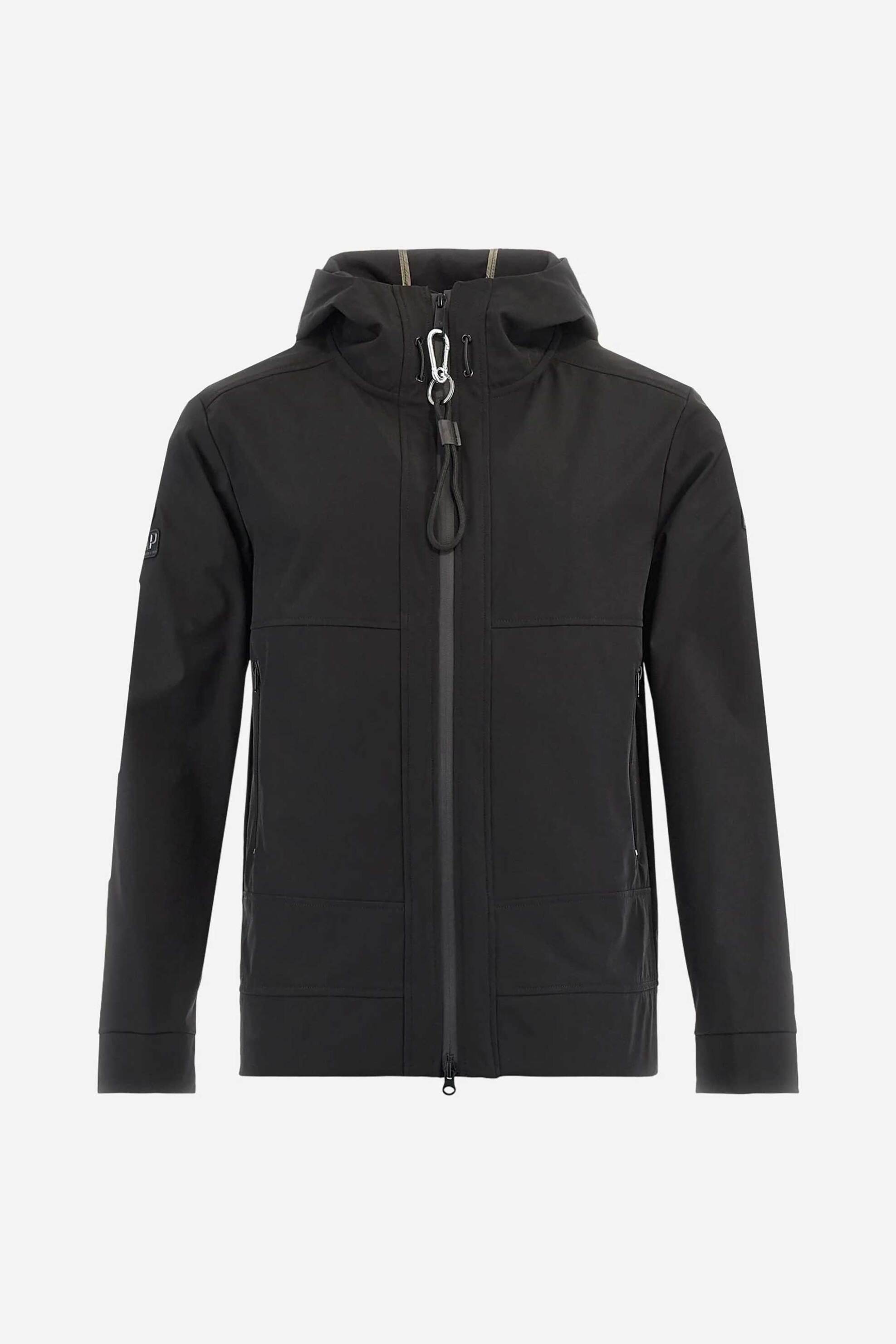 La Martina ανδρικό μπουφάν με κουκούλα και logo patch Regular Fit "Barnabas" - MBO301-PA121 Μαύρο φωτογραφία