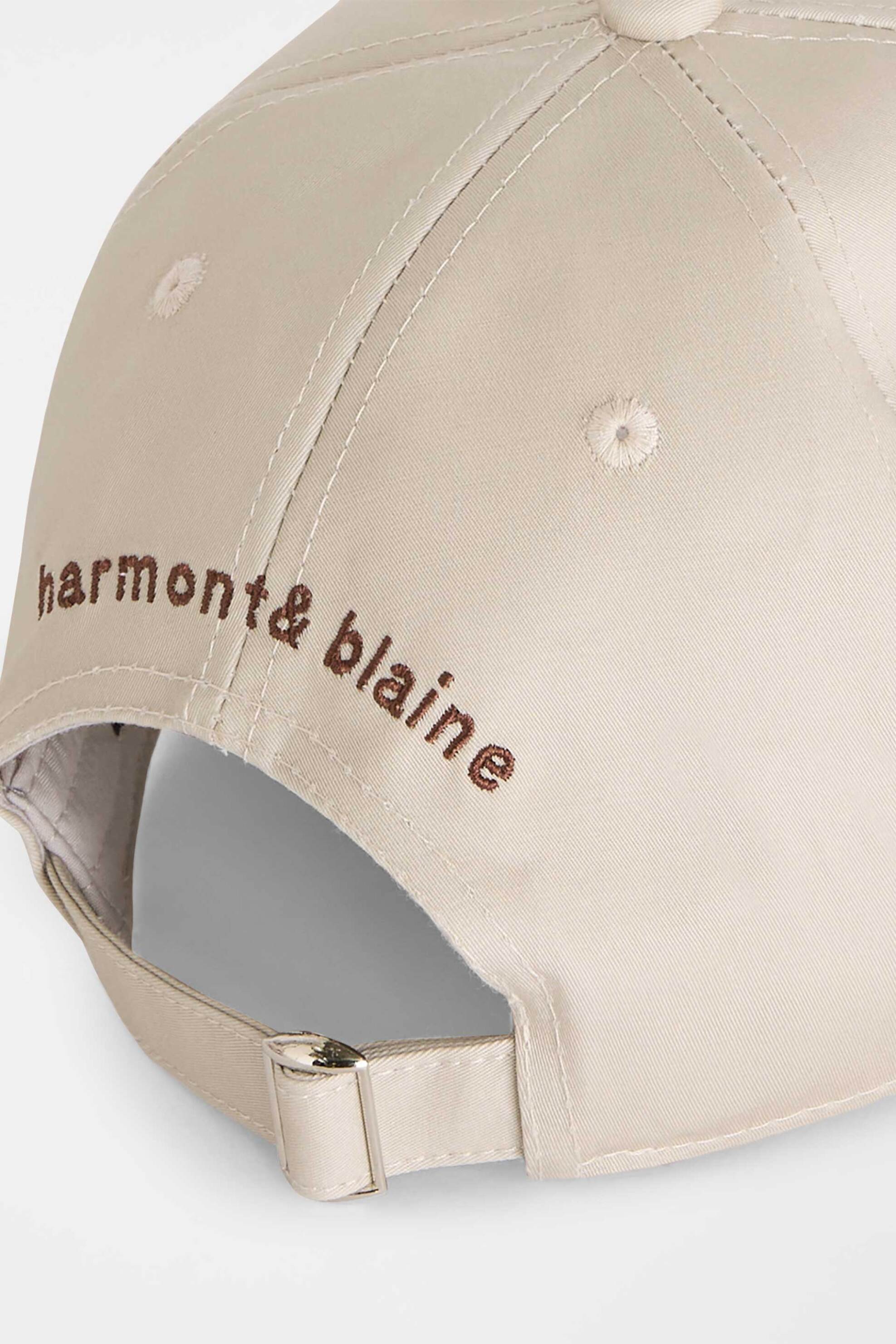 Harmont Blaine Ανδρικό Καπέλο Jockey με Κεντημένο Λογότυπο - N0Q109053303 Μπεζ