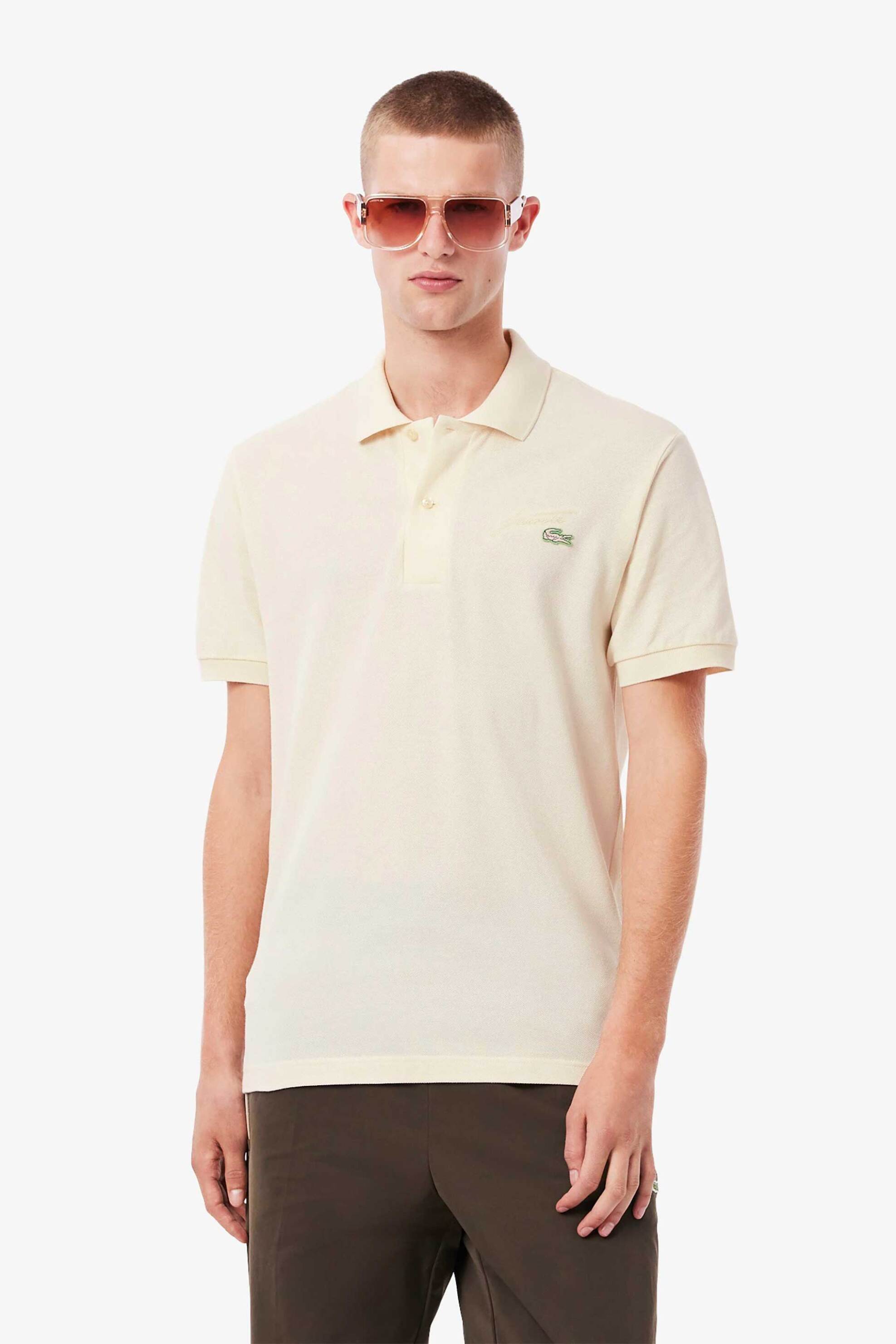 Ανδρικές μπλούζες polo lacoste σε εκρου