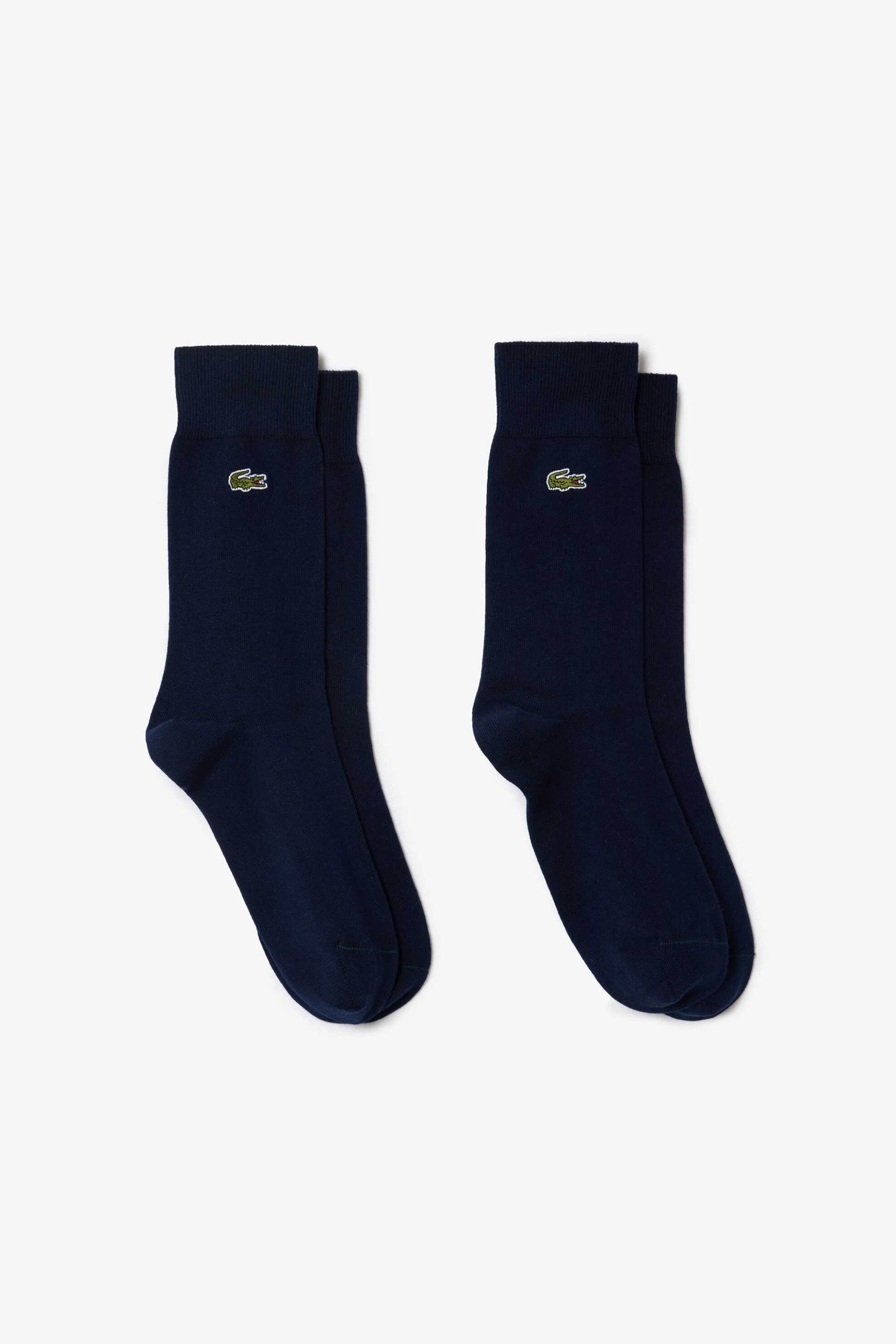 Lacoste σετ unisex μακριές κάλτσες με κεντημένο λογότυπο (2 ζευγάρια) - RA3147-00 Μπλε Σκούρο