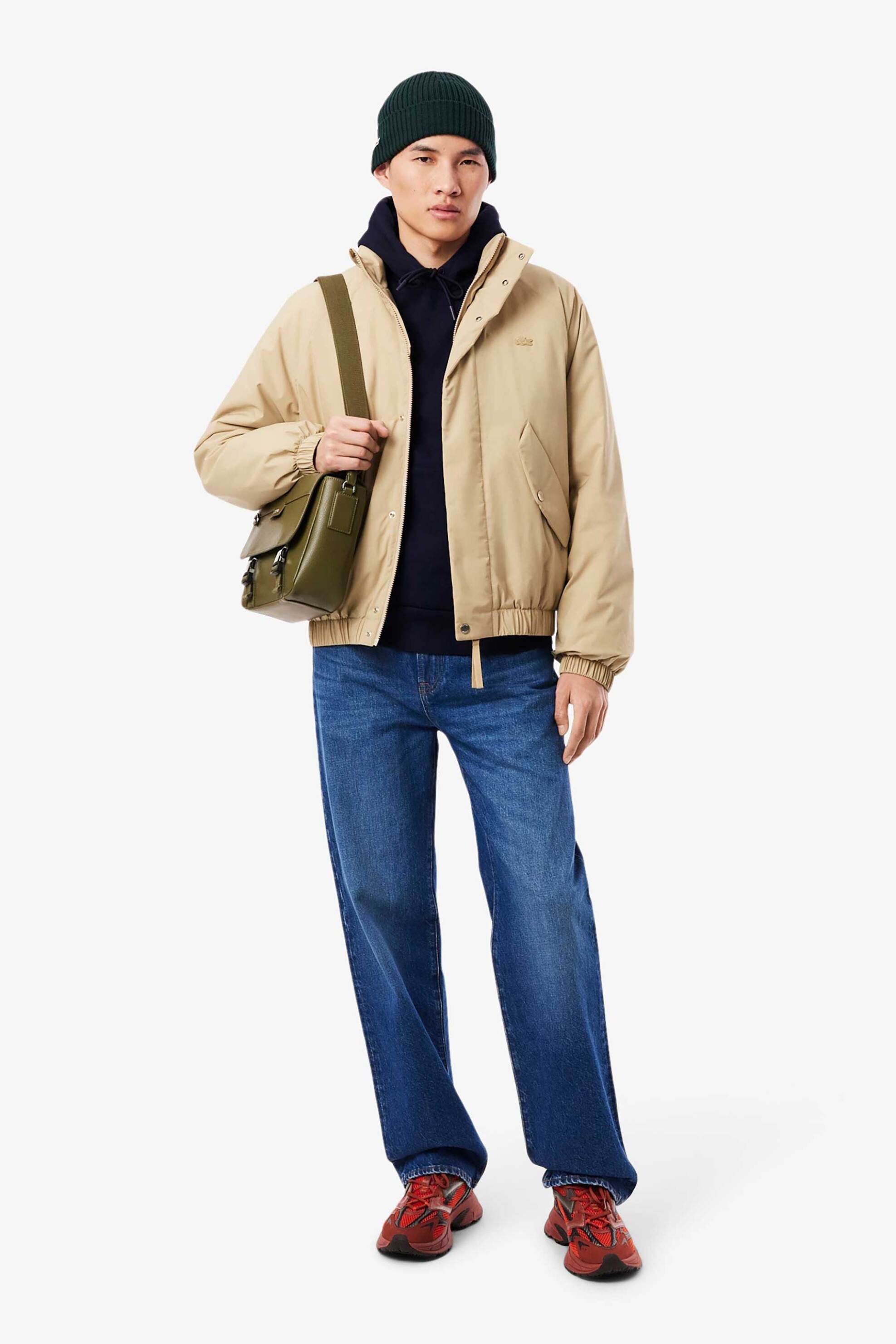 Lacoste ανδρική μπλούζα φούτερ με κουκούλα και κεντημένο λογότυπο - SH9623 Μπλε Σκούρο φωτογραφία