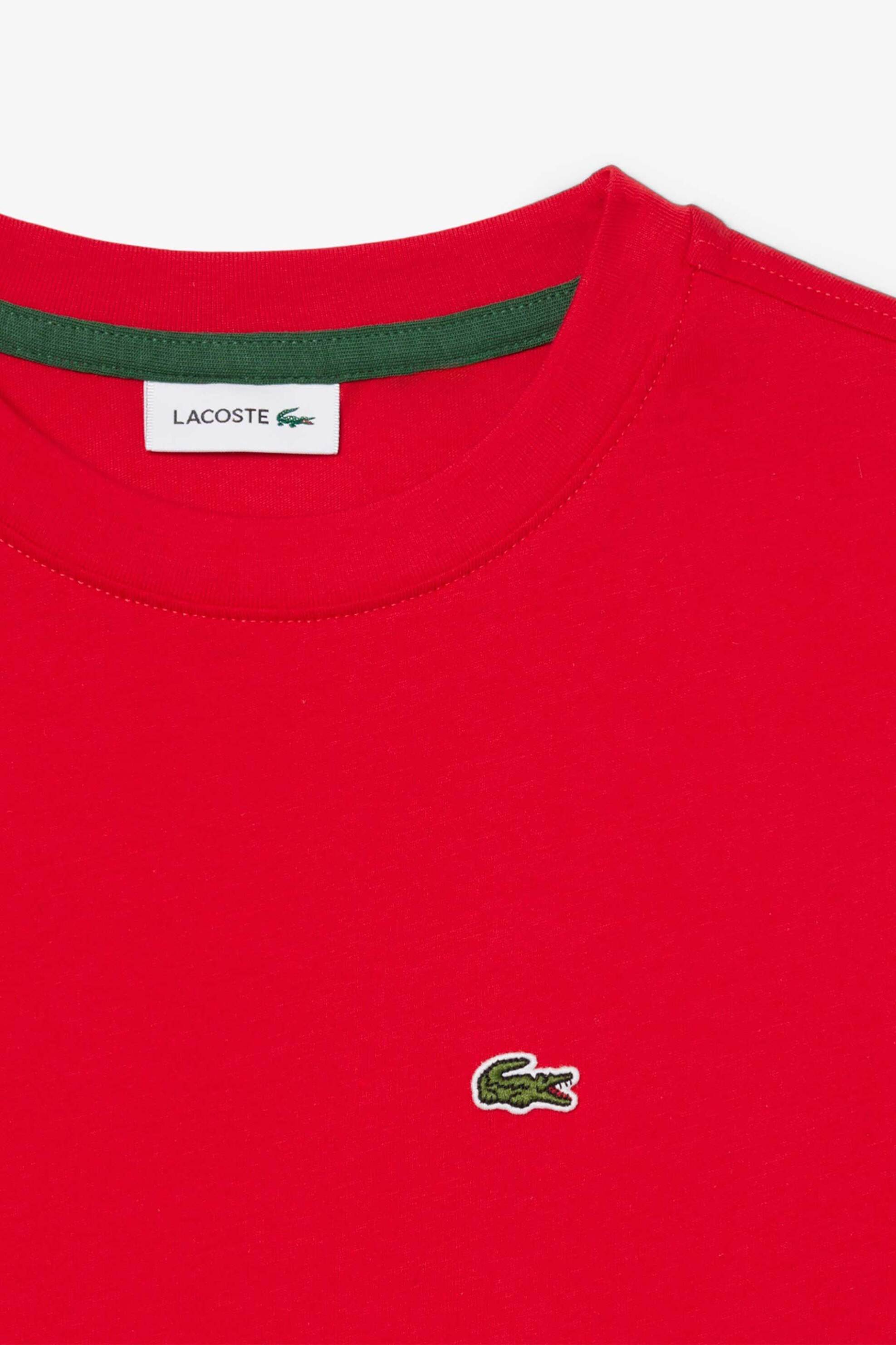 Lacoste Παιδικό T-Shirt με Κεντημένο Λογότυπο - Tj0826 Κόκκινο