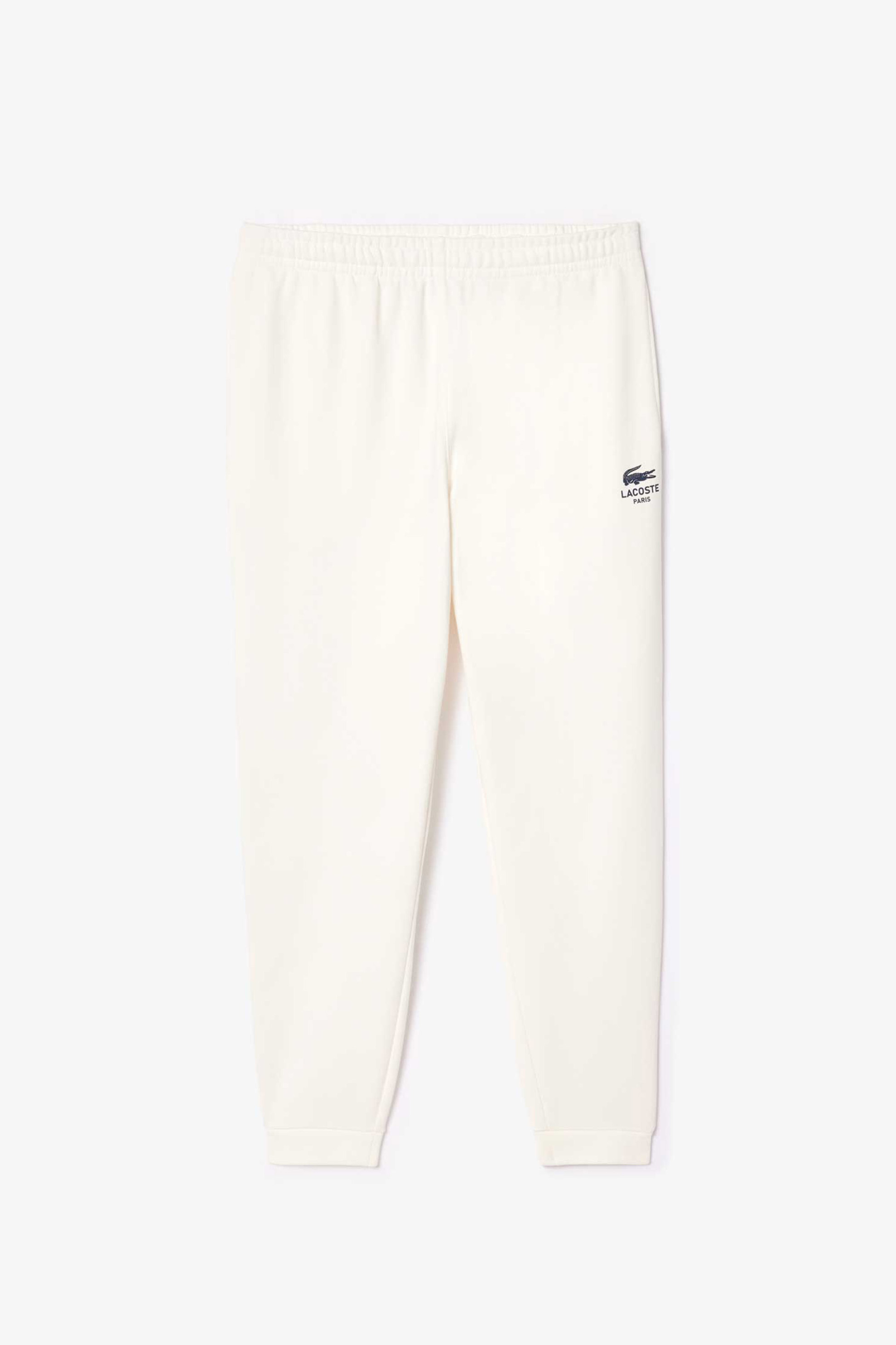 Lacoste unisex παντελόνι φόρμας με λογότυπο Tapered Fit - XH2724-00 Λευκό φωτογραφία