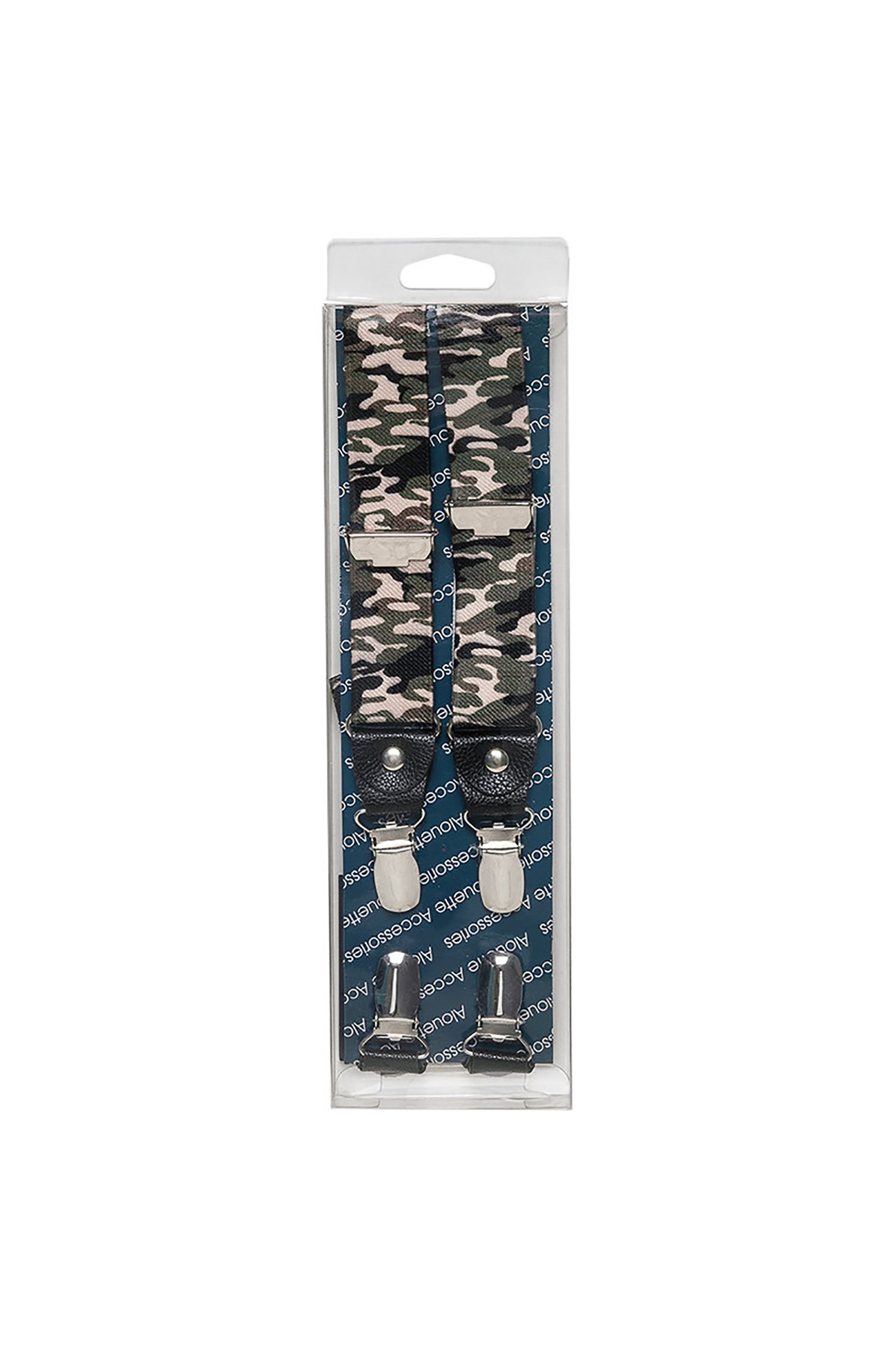 ALOUETTE Alouette παιδικές ελαστικές τιράντες με army print (2-8 ετών) - 00014804 Χακί