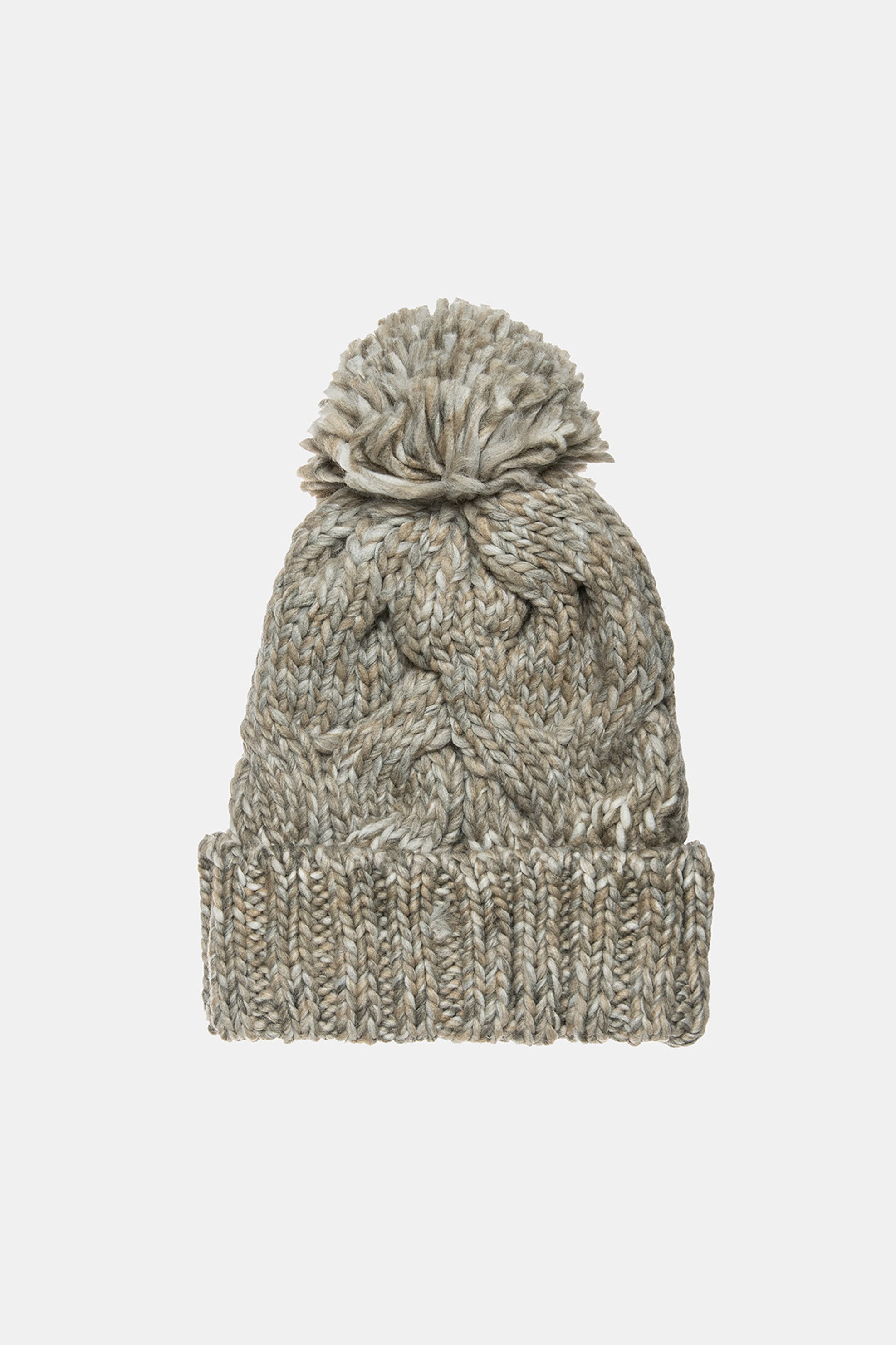 ALOUETTE Alouette παιδικός πλεκτός σκούφος μονόχρωμος με διακοσμητικό πομ (6-16 ετών) - 00021771 Μπεζ