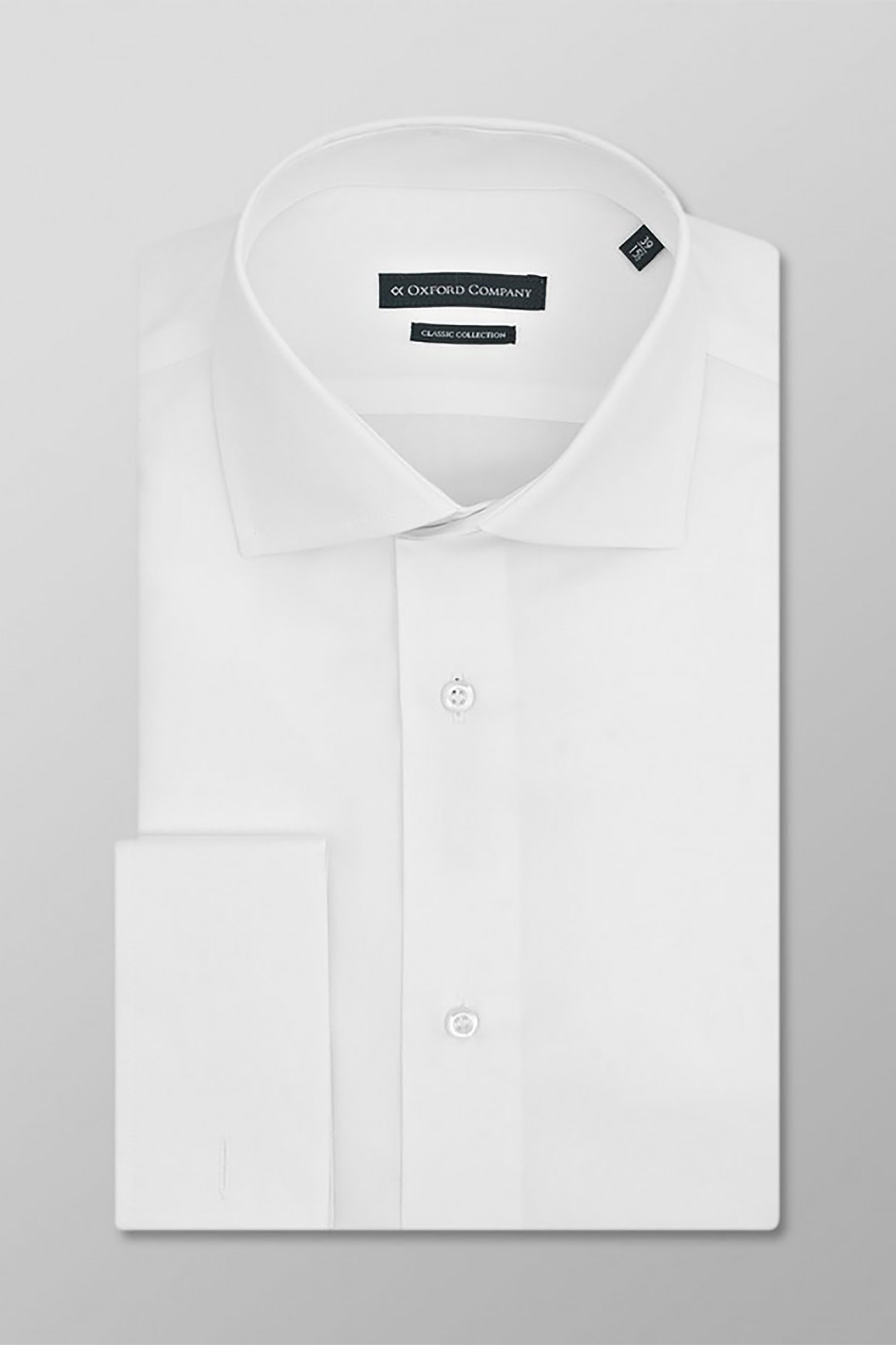 Oxford Company ανδρικό πουκάμισo μονόχρωμο Regular Fit - M917NRE50.01 Λευκό