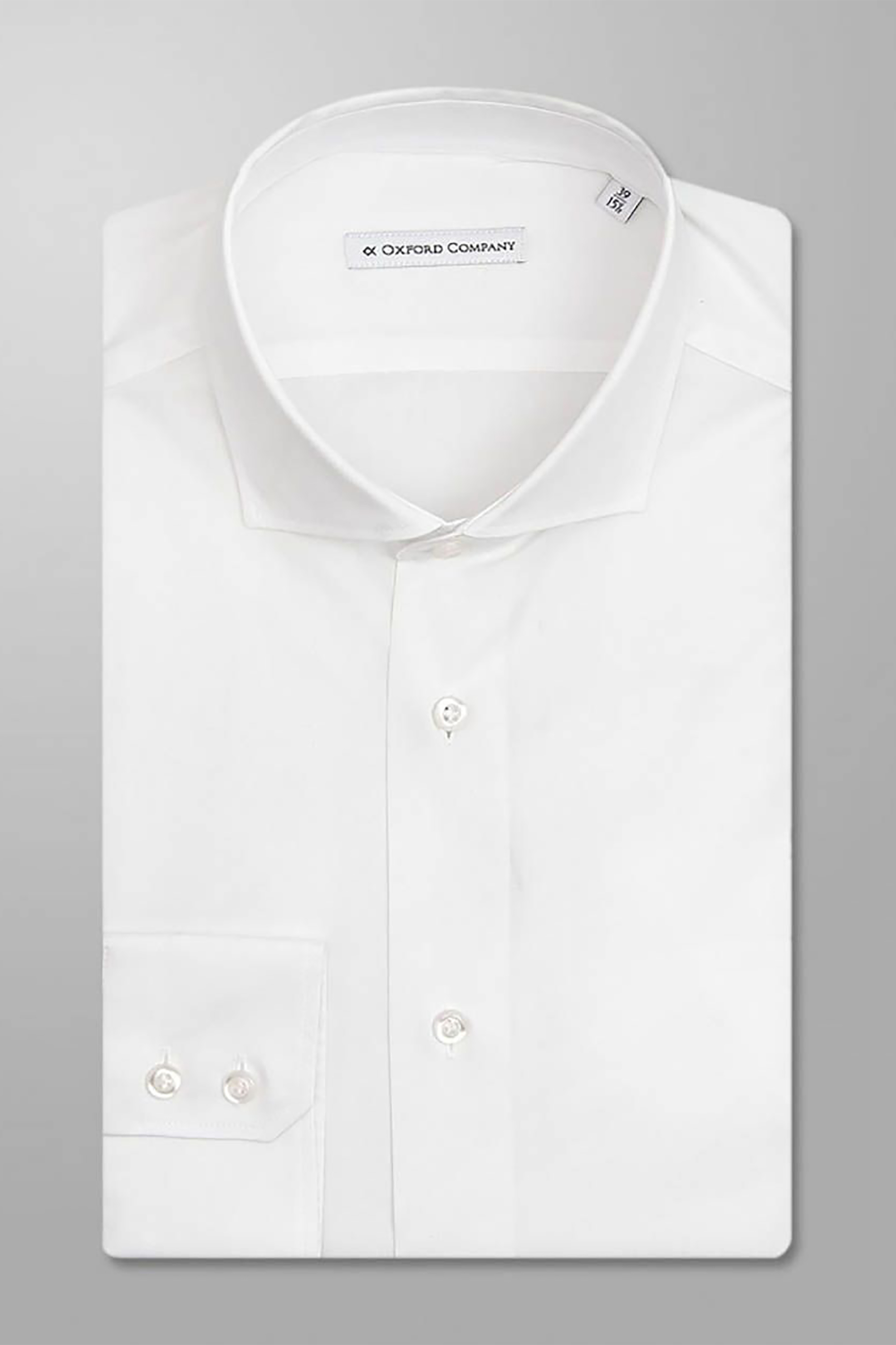 Άνδρας > ΡΟΥΧΑ > Πουκάμισα > Casual Oxford Company ανδρικό μακρυμάνικο πουκάμισο "Roxy" Slim Fit - M111NRE21.01 Λευκό
