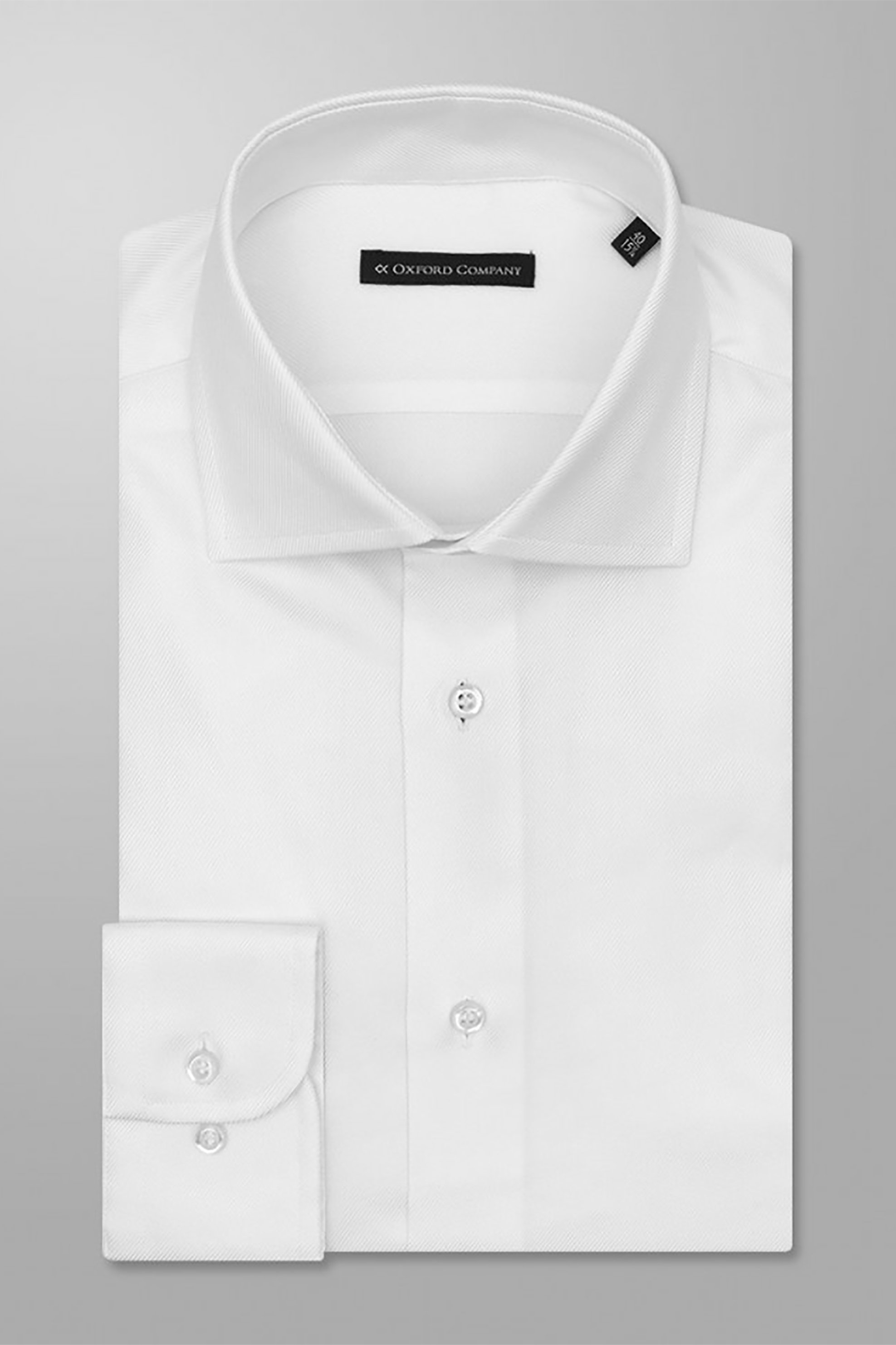 OXFORD COMPANY Oxford Company ανδρικό πουκάμισο μονόχρωμο "Club" Regular Fit - T912NRG20.01 Λευκό