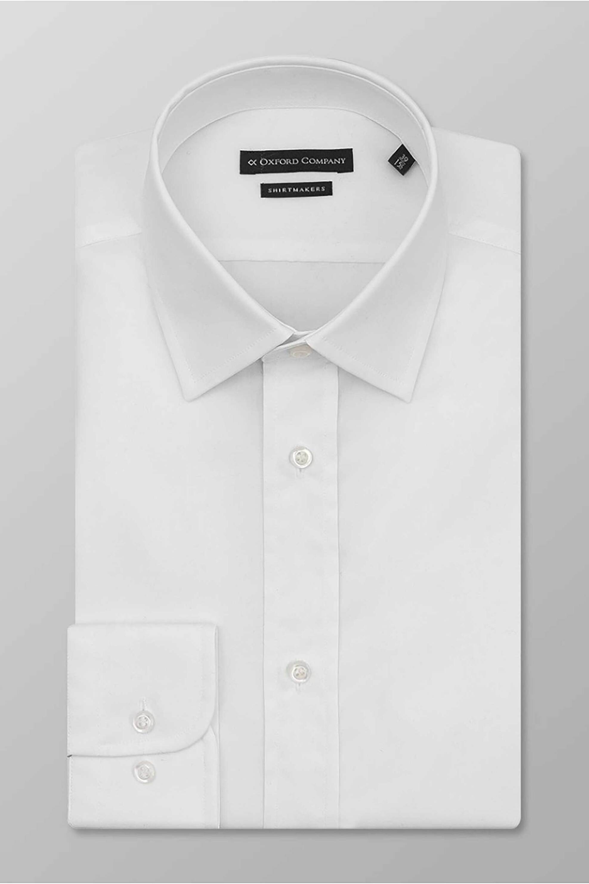 Oxford Company ανδρικό πουκάμισο city μονόχρωμο Regular Fit "Classic" - M111NIJ20.01A Λευκό