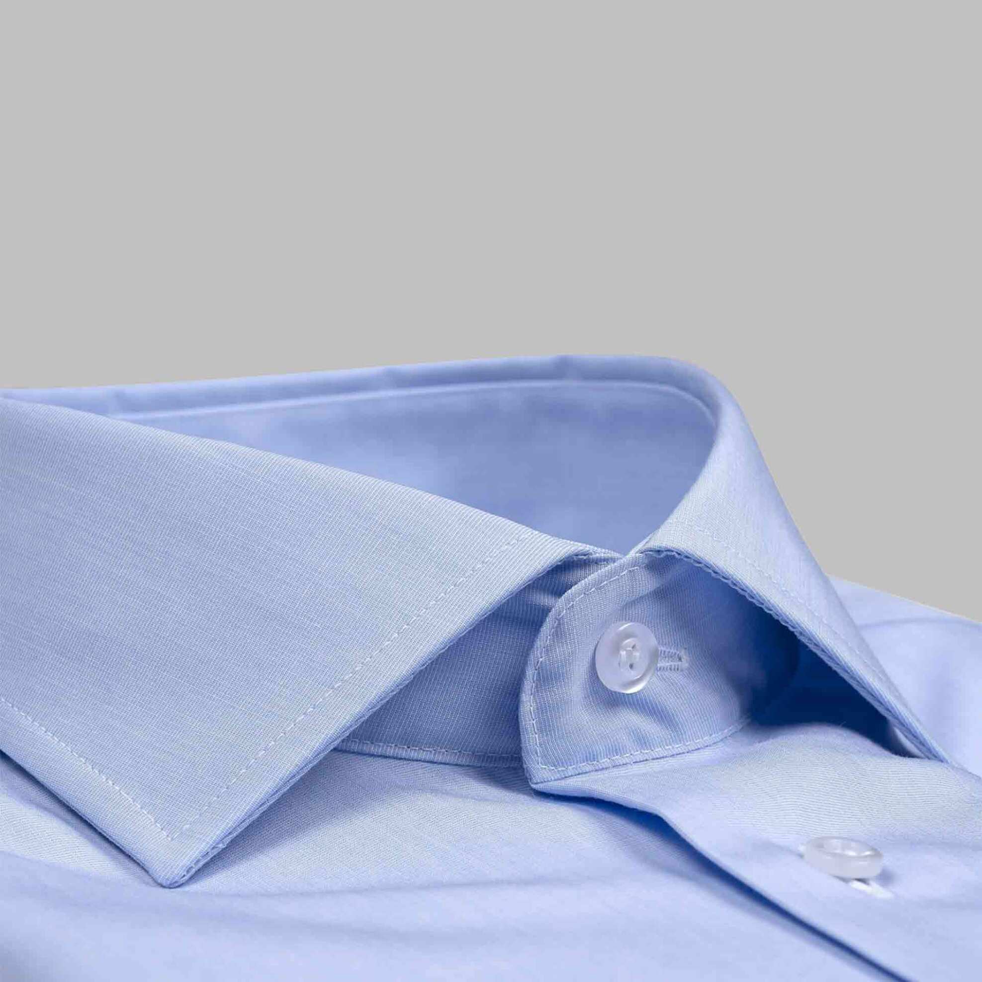 Oxford Company ανδρικό πουκάμισο μονόχρωμο Slim Fit "Classic" - W113NRJ21.04A Σιελ φωτογραφία