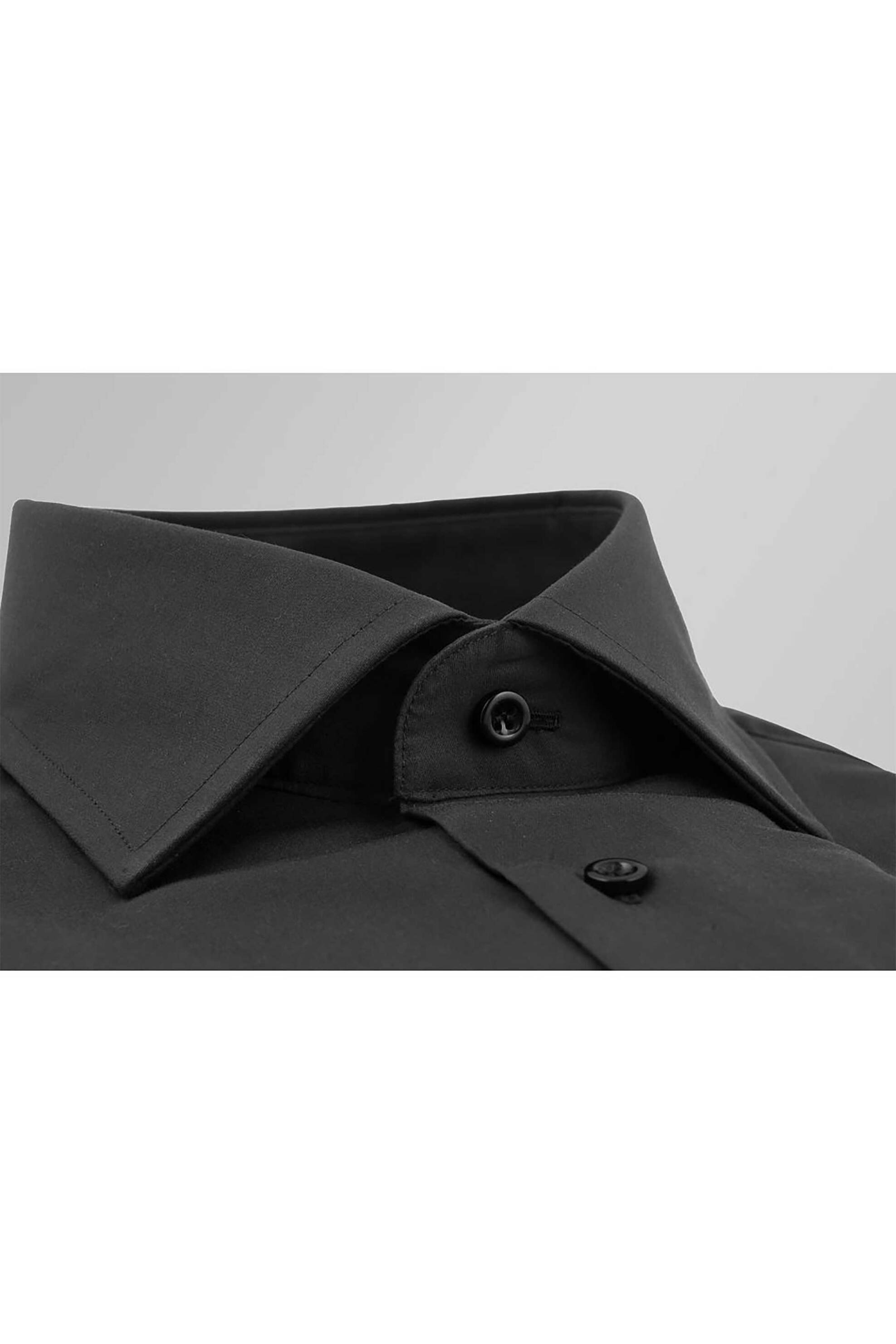 Oxford Company Ανδρικό Πουκάμισο Club Μονόχρωμο Regular Fit Classic - M111Nri20 04 Μαύρο