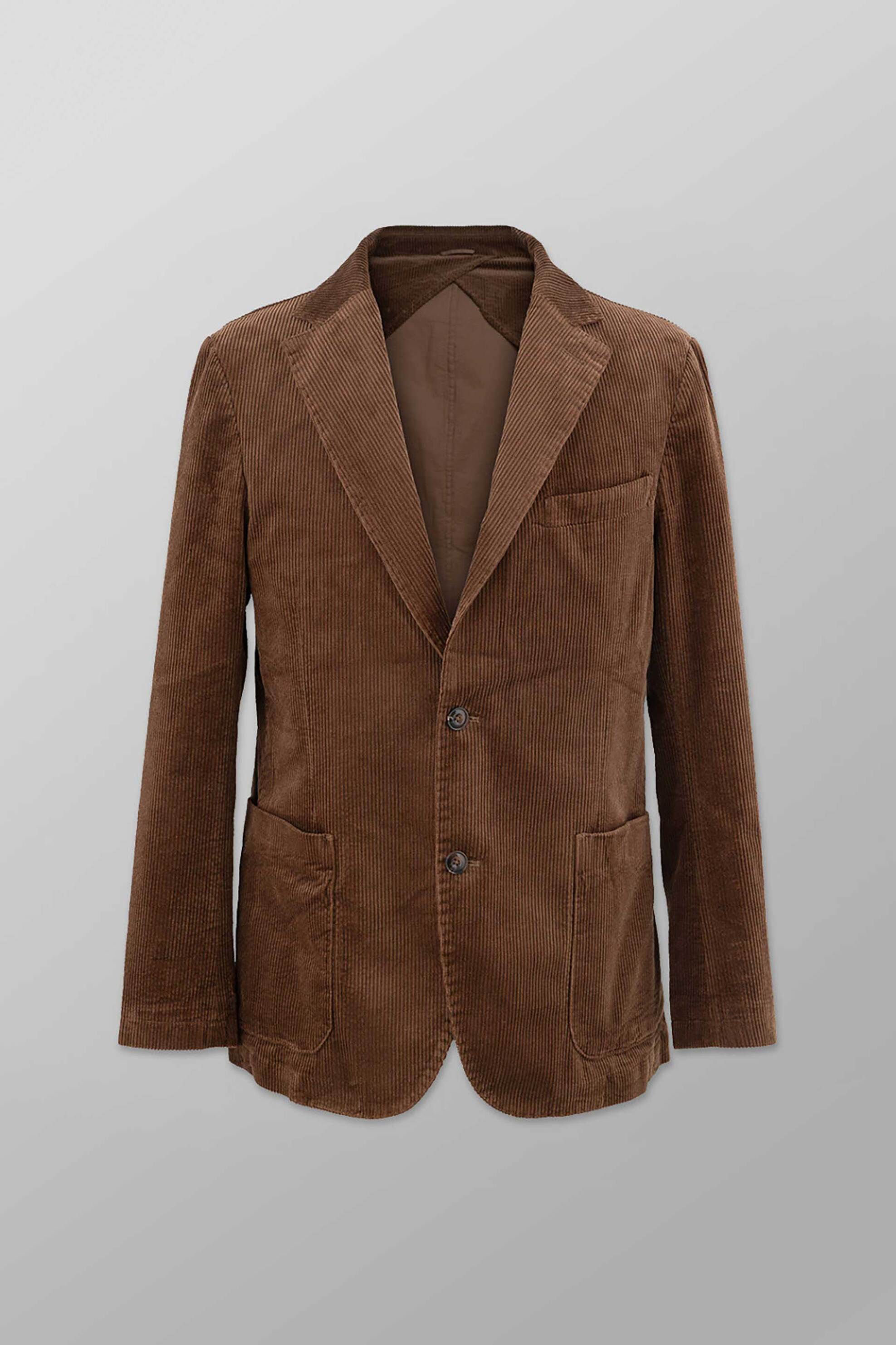 Oxford Company ανδρικό σακάκι κοτλέ Regular Fit - JAC60-101.01 Καφέ φωτογραφία