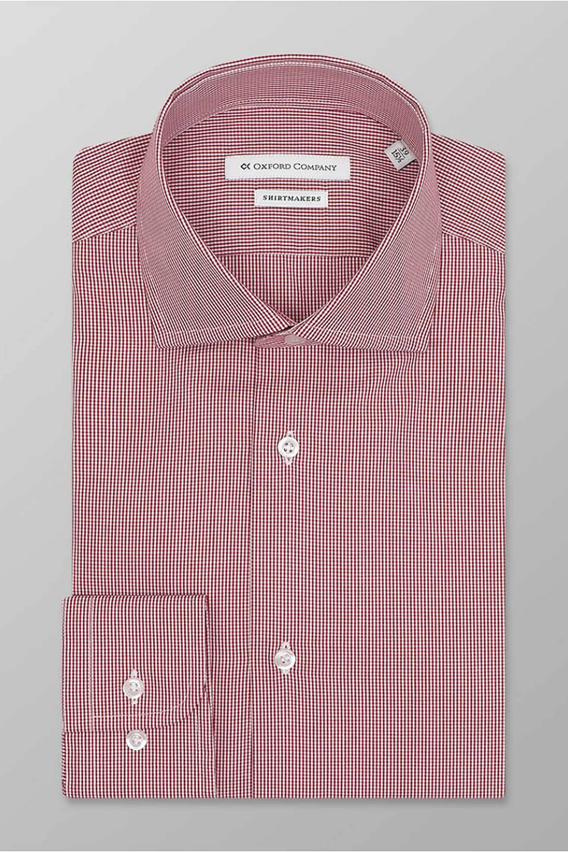 Oxford Company ανδρικό πουκάμισο club με καρό σχέδιο Regular Fit "Classic" - M337NRT20.03 Κόκκινο φωτογραφία