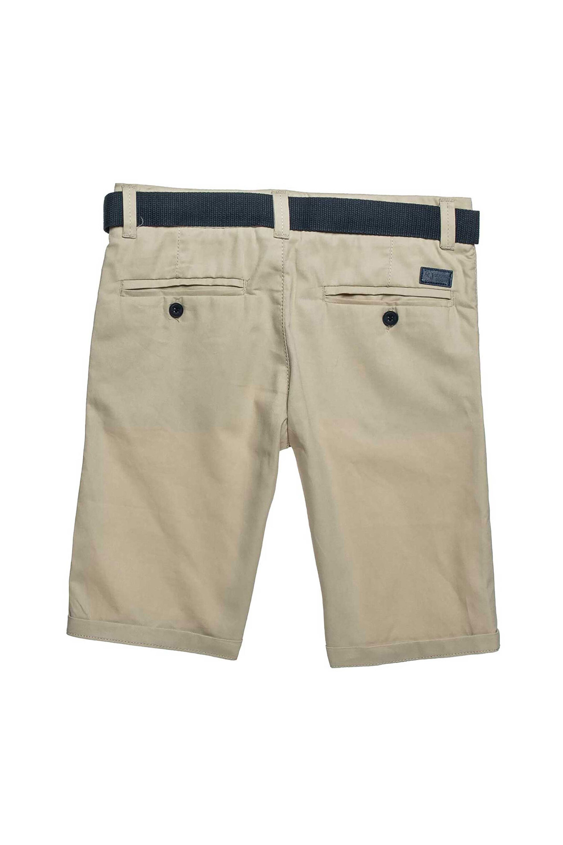 Alouette παιδική βερμούδα chino με ζώνη (6 - 16 ετών) - 00913546 Μπεζ φωτογραφία