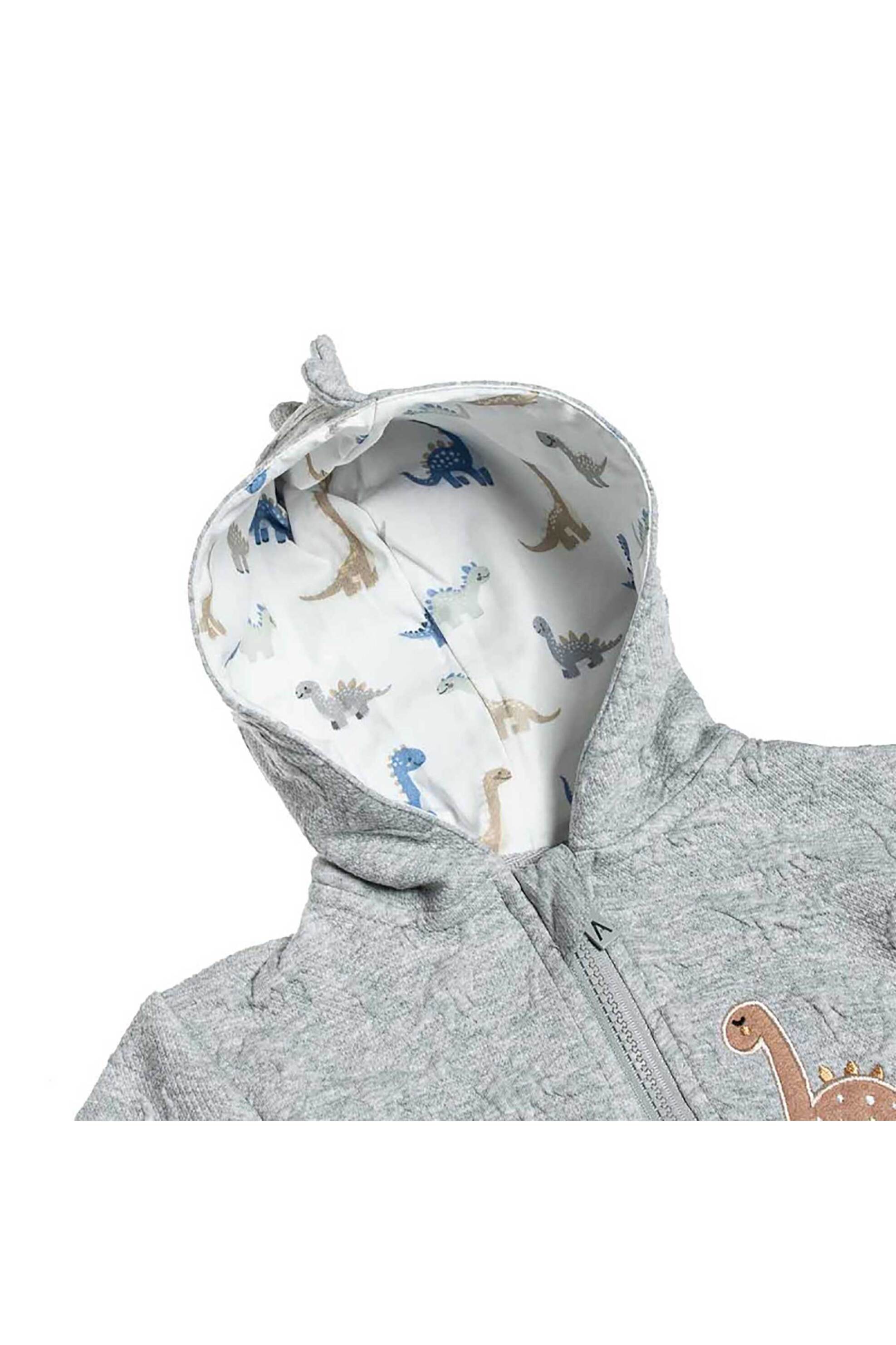 Alouette βρεφικό φορμάκι φούτερ με κεντήματα "Tender Comforts" (1 - 12 μηνών) - 00481358 Γκρι φωτογραφία