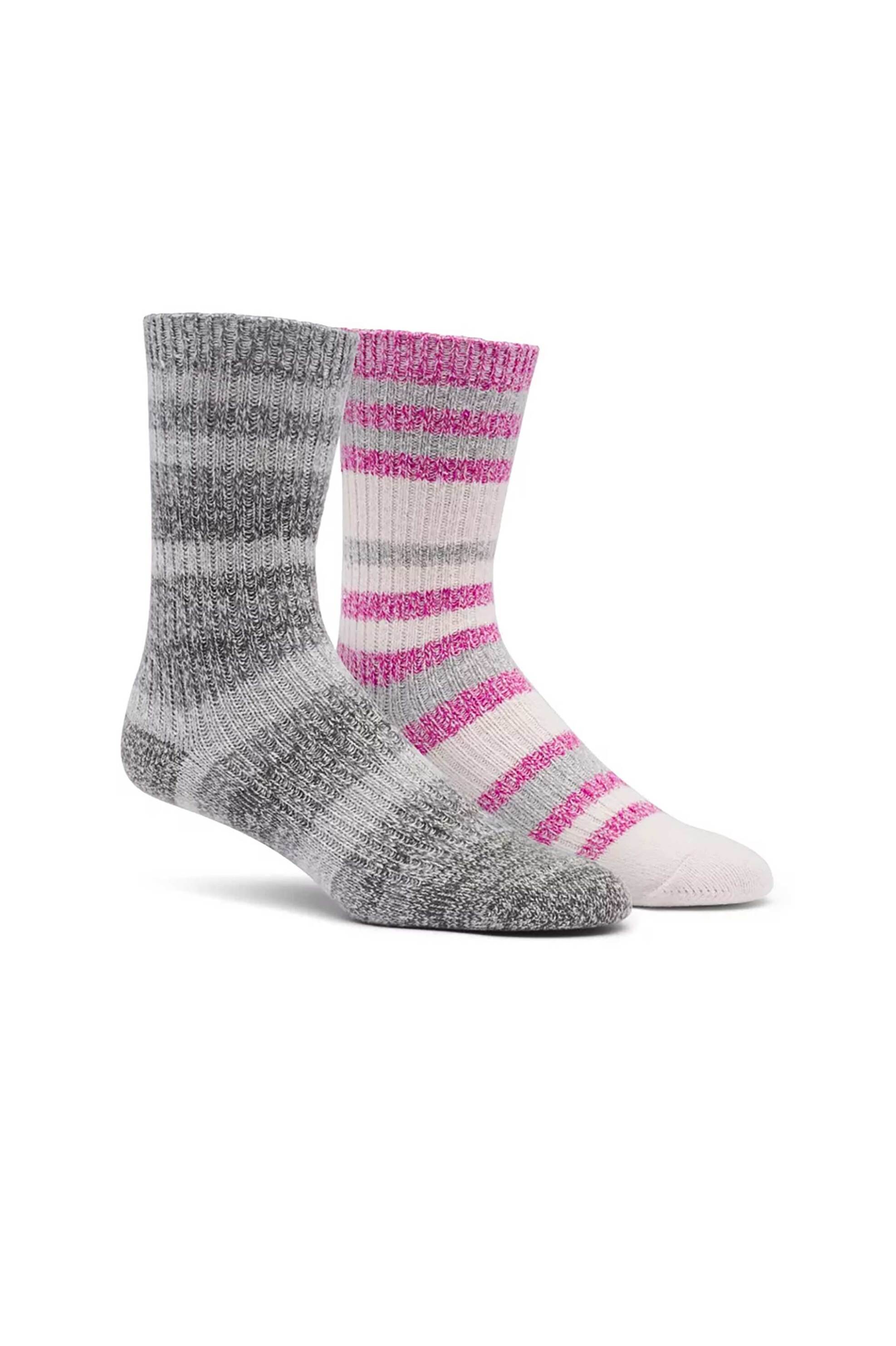 Columbia γυναικείες κάλτσες ψηλές με ριγέ σχέδιο "Lifestyle" - C858Fuchsia-GrS Φούξια