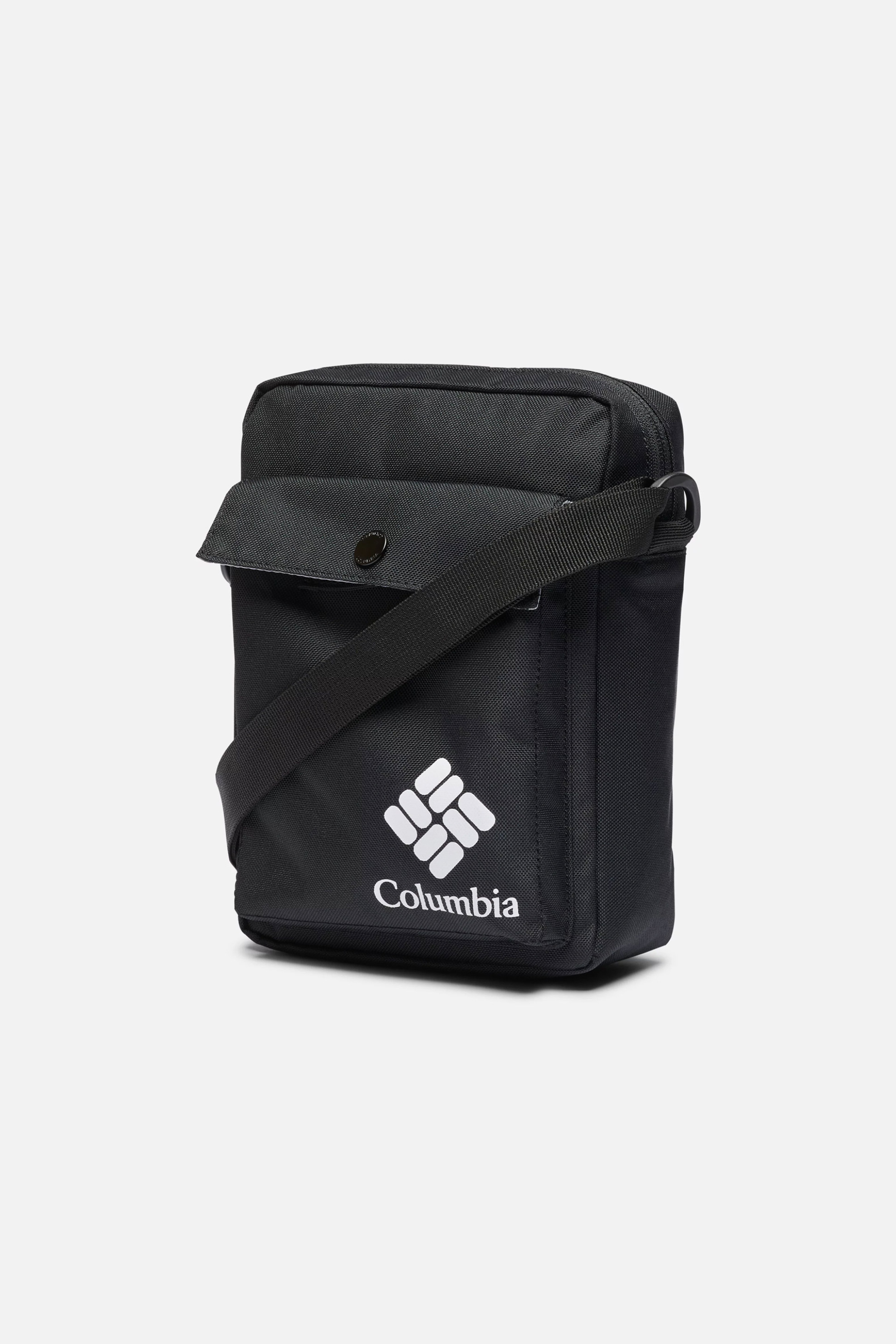 COLUMBIA Columbia ανδρικό τσαντάκι μονόχρωμο με logo print "Zigzag™" - 1935901010TEM Μαύρο