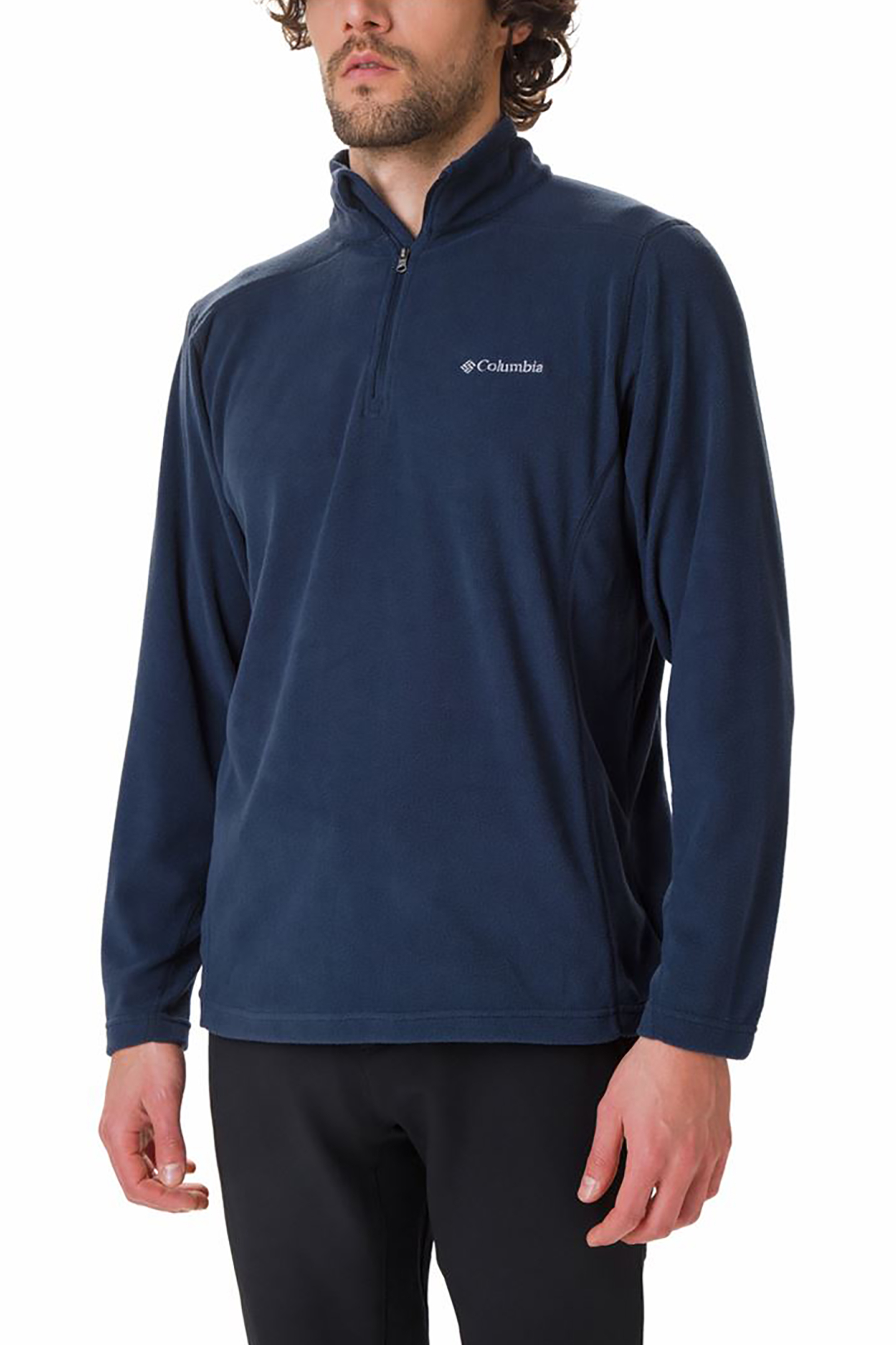 Columbia ανδρική fleece μπλούζα μονόχρωμη με φερμουάρ 1/2 ''Klamath Range™ II'' - 13524764664X Μπλε Σκούρο