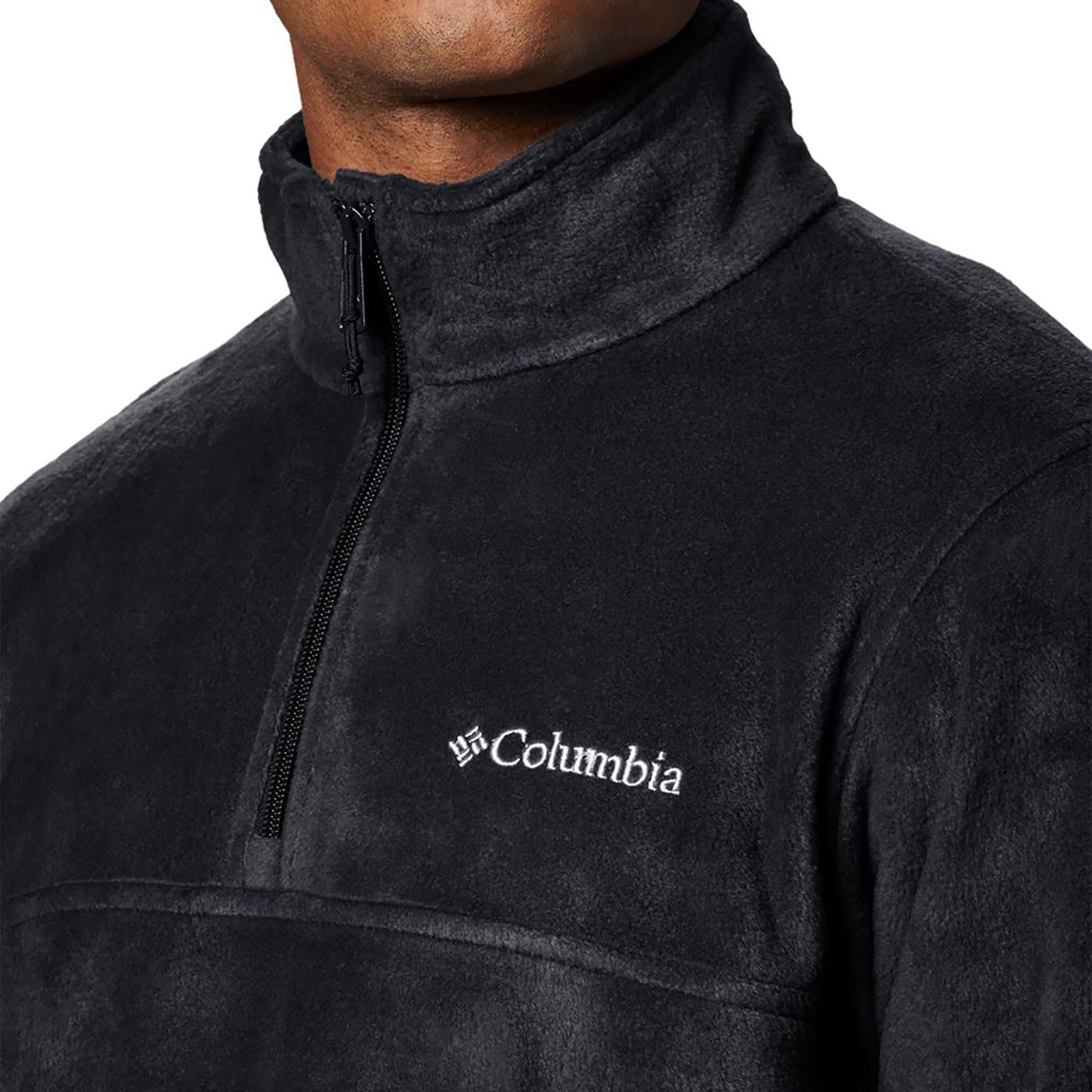 Columbia ανδρική fleece μπλούζα μονόχρωμη με φερμουάρ 1/2 ''Steens Mountain™" - 1620191010L Μαύρο φωτογραφία