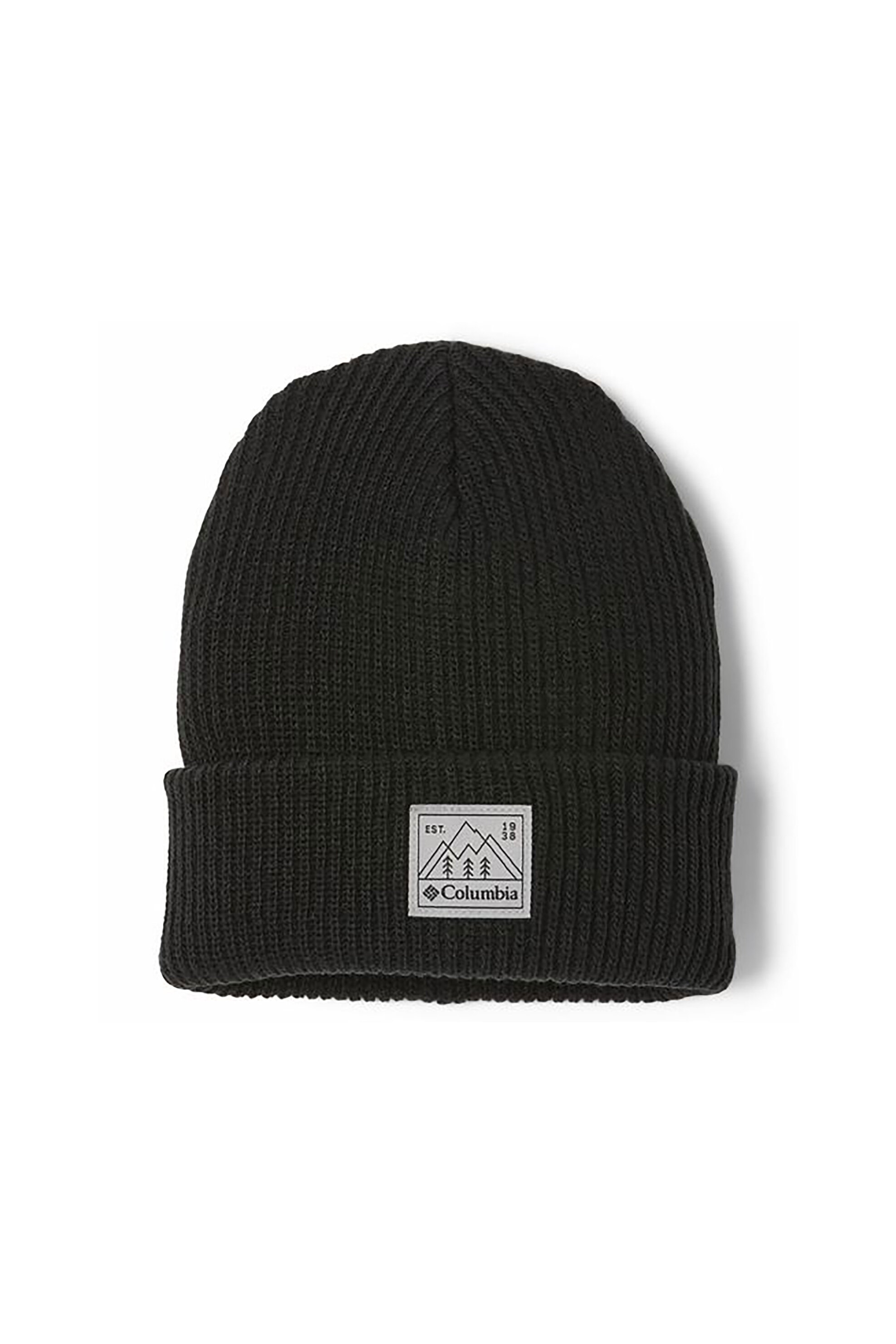 Columbia unisex σκούφος μονόχρωμος με logo patch "Youth Whirlibird™" - 2011061010TEM Μαύρο