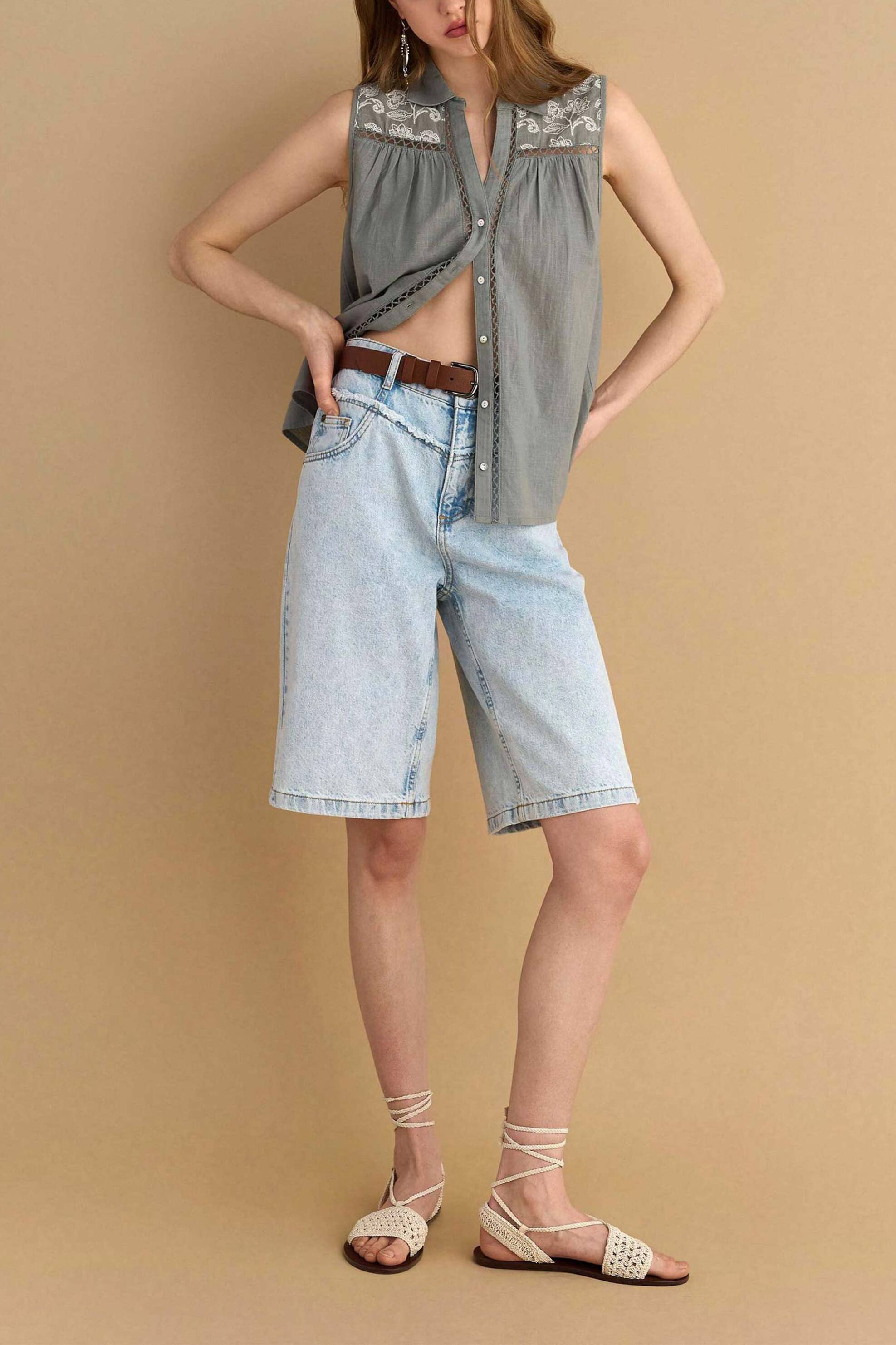  Attrattivo γυναικεία denim βερμούδα - 9920680 Denim Blue Ανοιχτό 2025