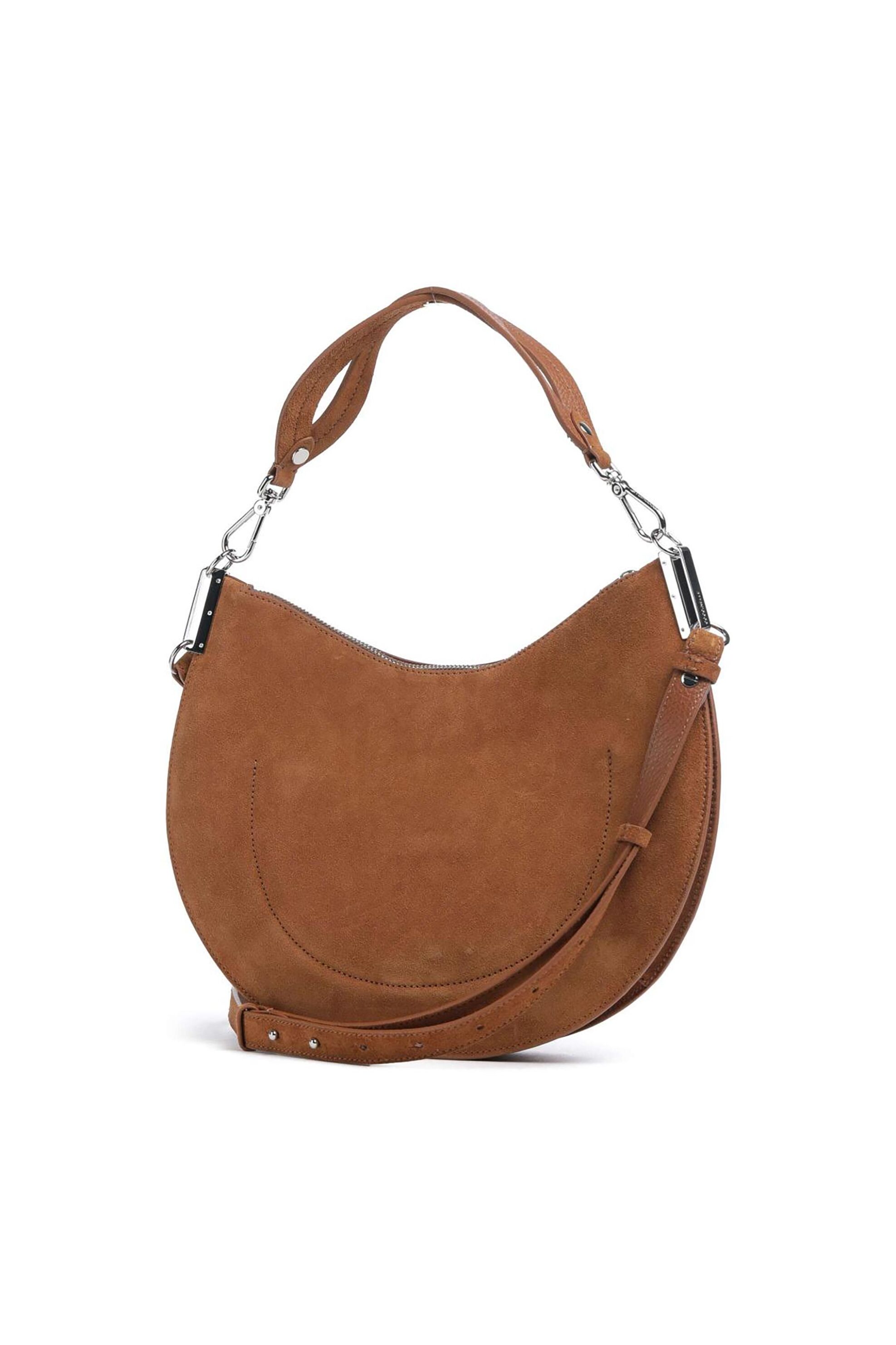 Coccinelle γυναικεία τσάντα ώμου suede με ανάγλυφο λογότυπο - E1QKG-130201 Ταμπά φωτογραφία