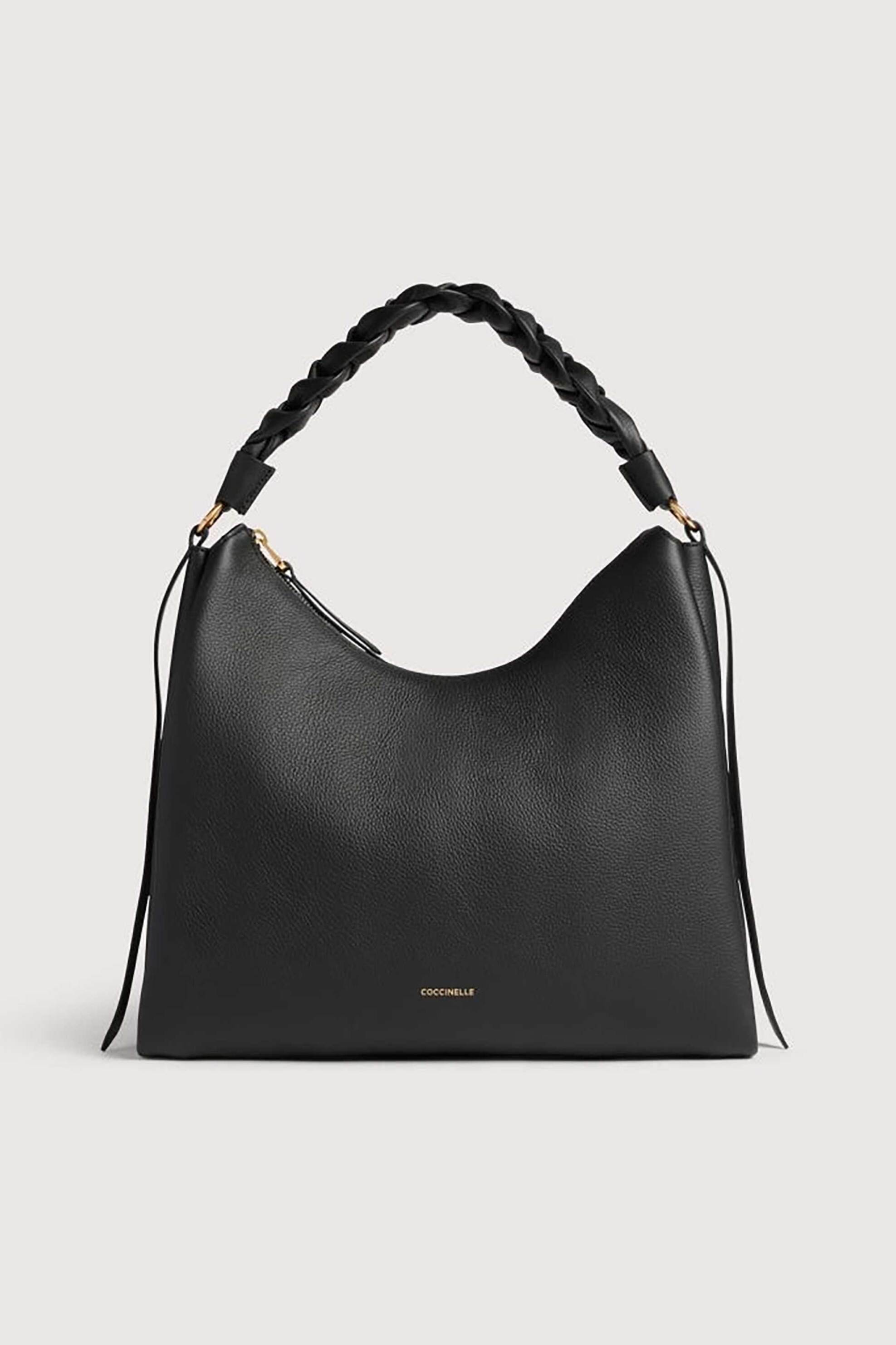 Coccinelle γυναικεία δερμάτινη τσάντα ώμου "Boheme Medium" - E1M50-130201 Μαύρο φωτογραφία