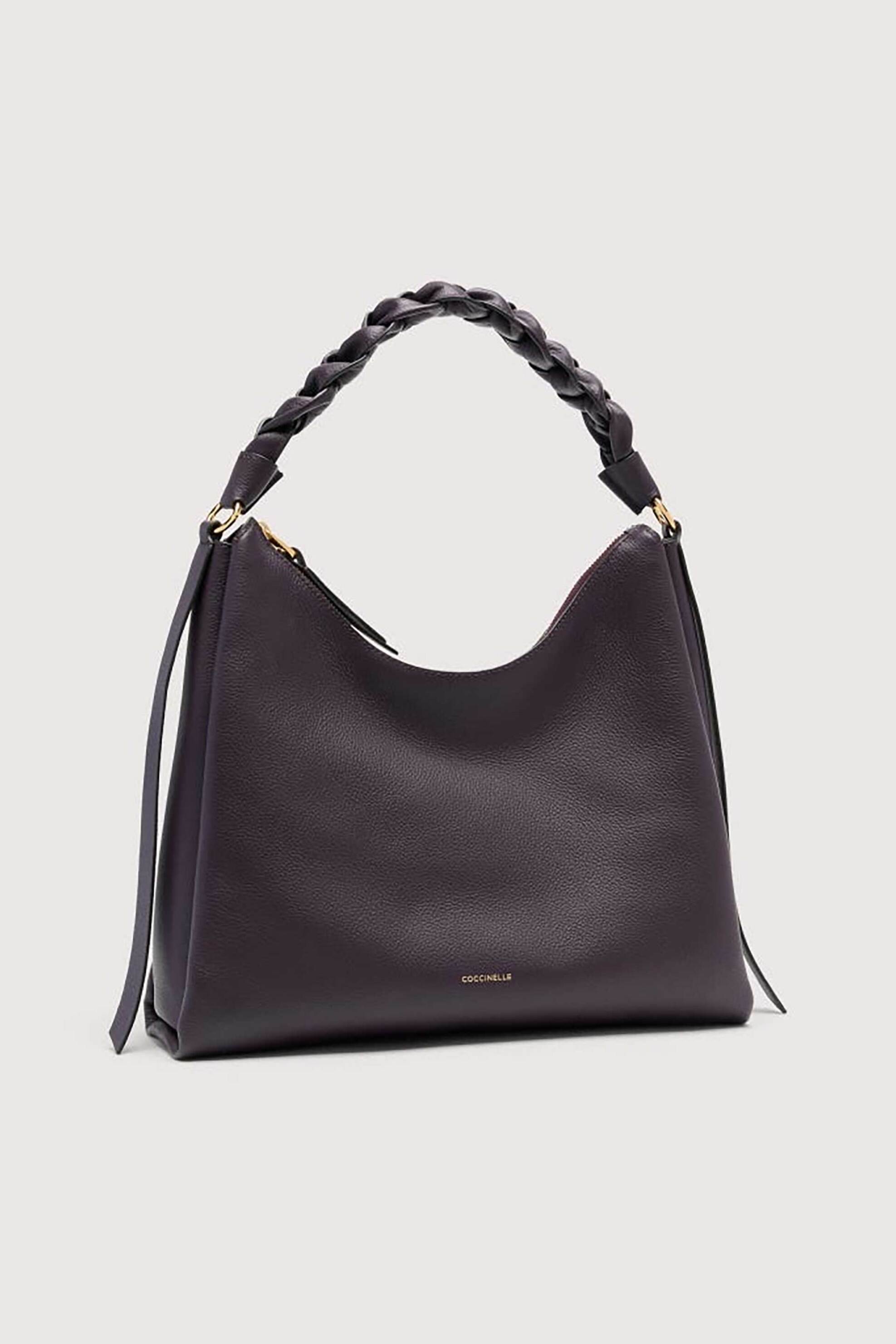 Coccinelle γυναικεία δερμάτινη τσάντα ώμου "Boheme Medium" - E1M50-130201 Μοβ φωτογραφία